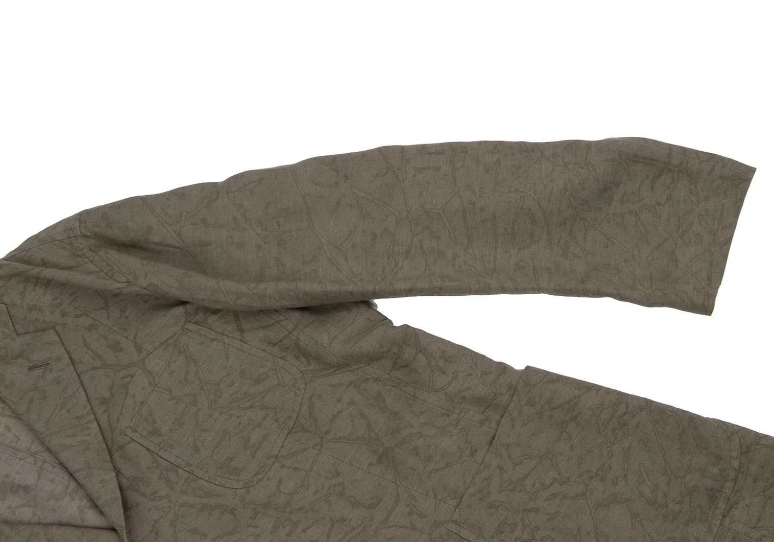 Issey Miyake Linen Lyocell Dyed Patch Pocket Jacket in Mocha2 Size US M / EU 48-50 / 2 - 7 Thumbnail