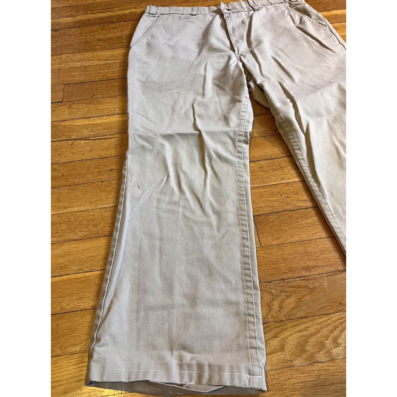 Levi's VINTAGE Levi’s Khaki Pants Men’s 33x25 Beige 70s Size US 33 - 3 Thumbnail