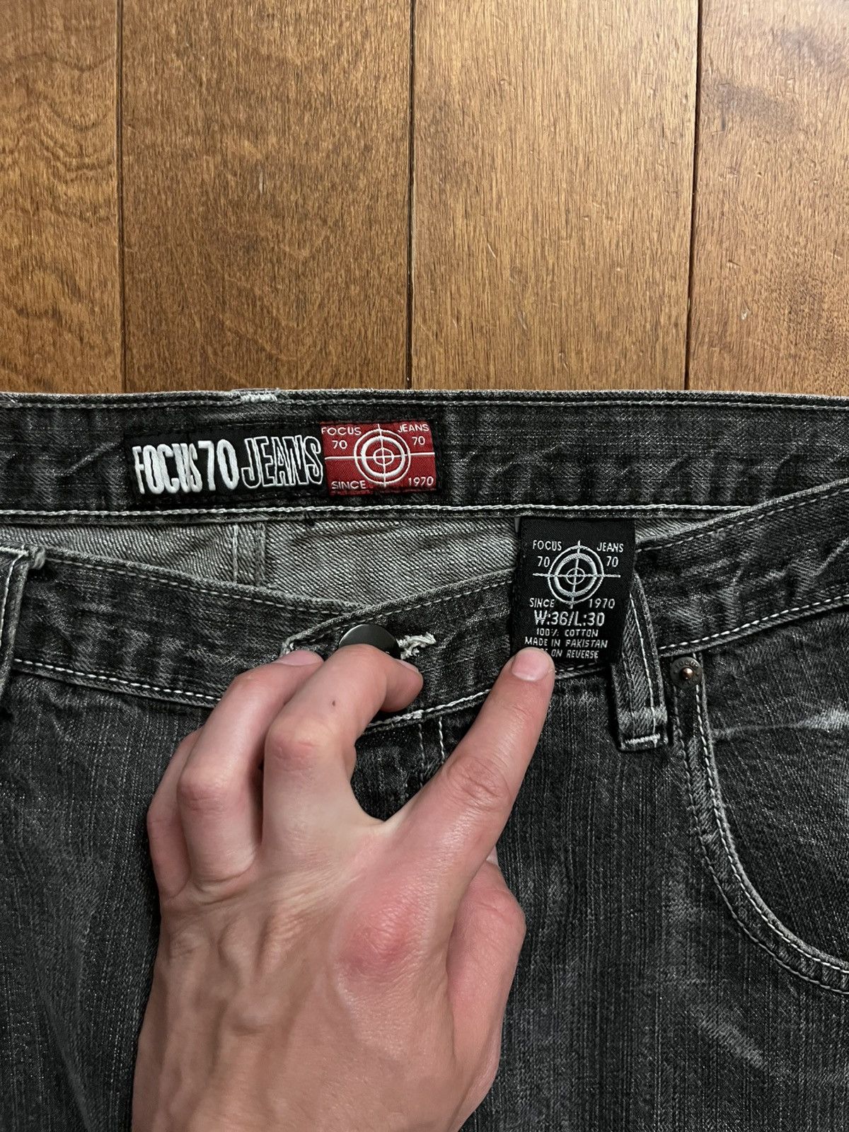 Vintage Baggy focus 70 jeans Size US 36 / EU 52 - 4 Thumbnail