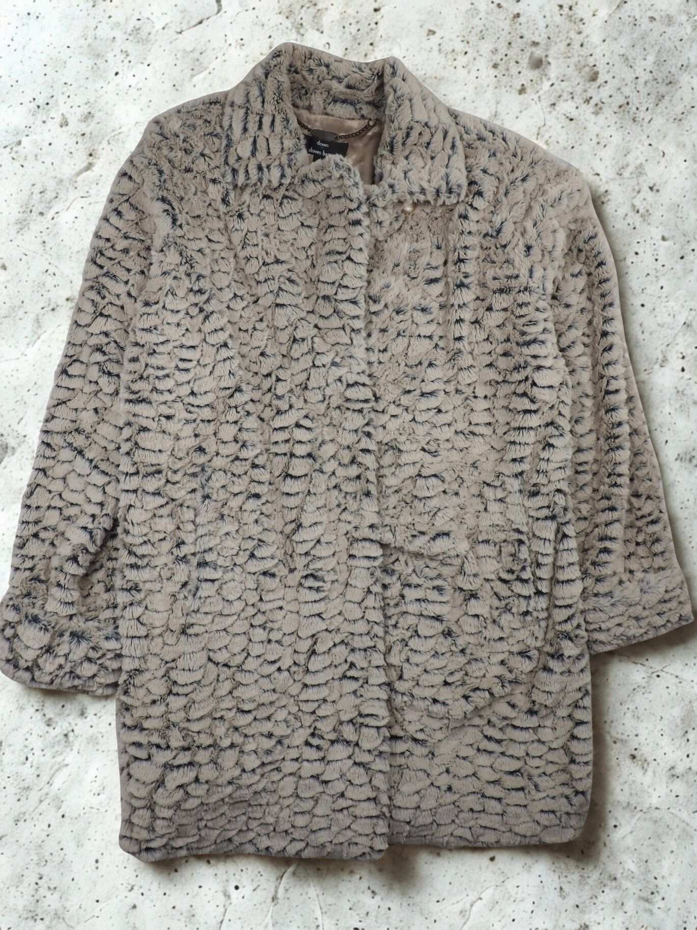Vintage Dennis by Dennis Basso Faux Fur Coat – Women’s L Size L / US 10 / IT 46 - 1 Thumbnail