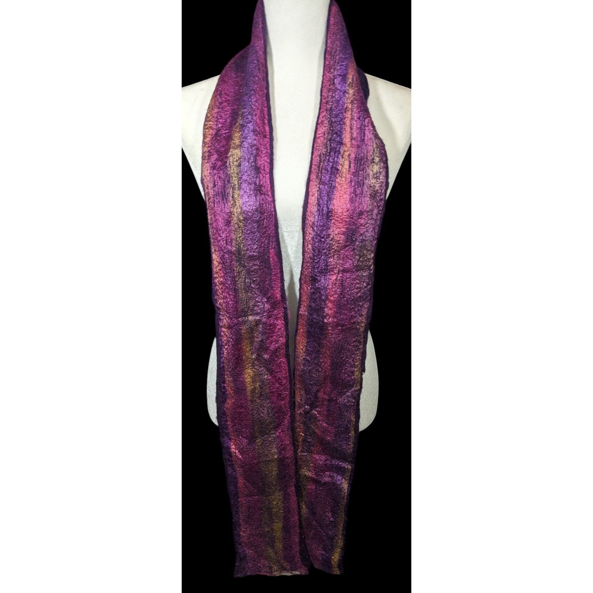 Other Yomo New York Purple Metallic Felted Scarf Size ONE SIZE - 1 Thumbnail