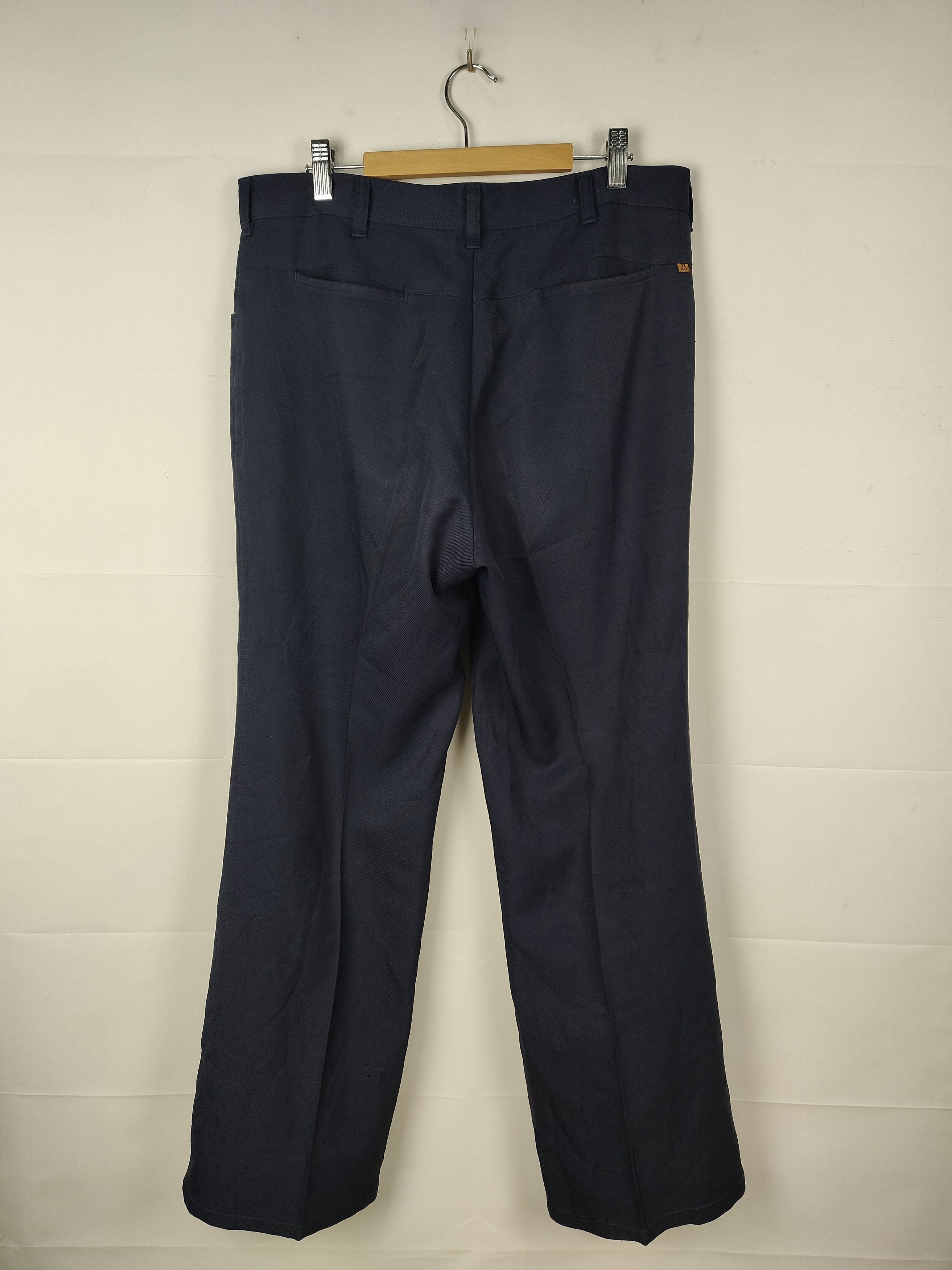 Vintage vintage bison navy polyester blend pant Size US 33 - 6 Thumbnail