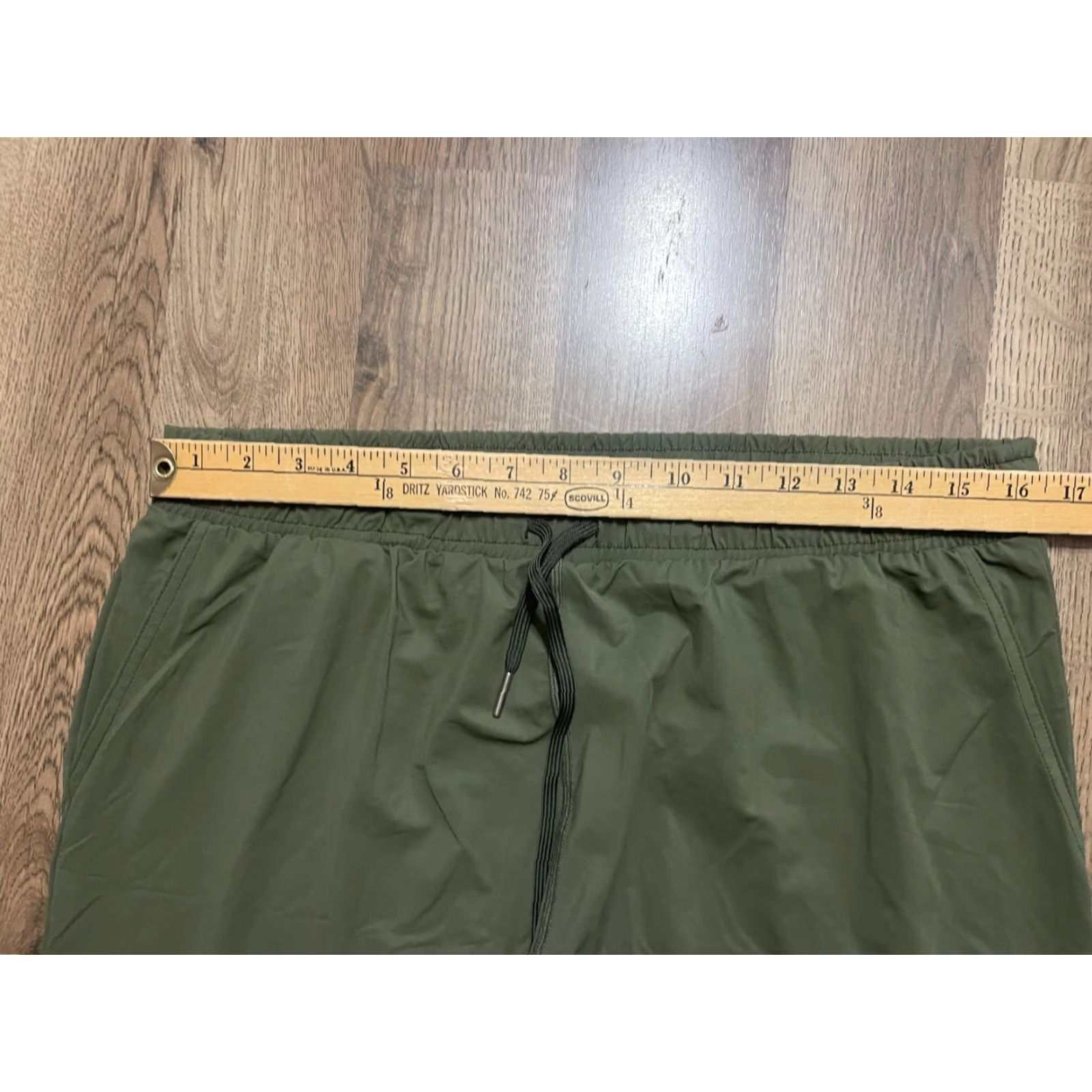 Vintage ZYIA Active Pants Women's XL Green Drawstring Jogger Pants Pull On Regular Inseam 29" Casual Modern Size 40" / US 18 - 5 Thumbnail