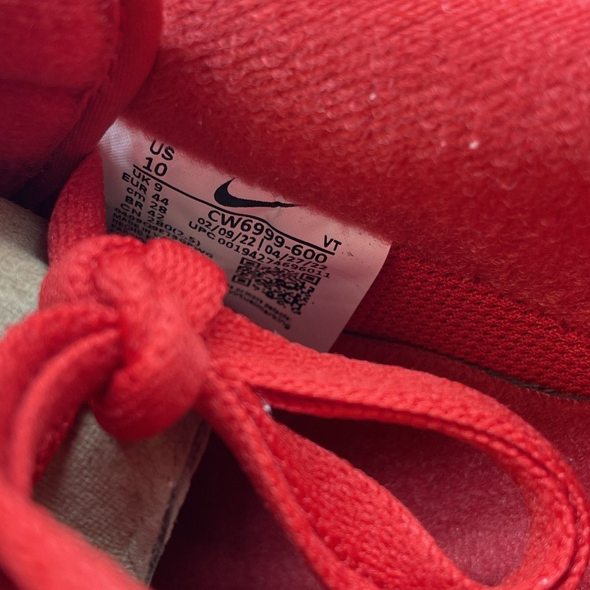 Nike Air Force 1 triple red Size US 10 / EU 43 - 8 Thumbnail