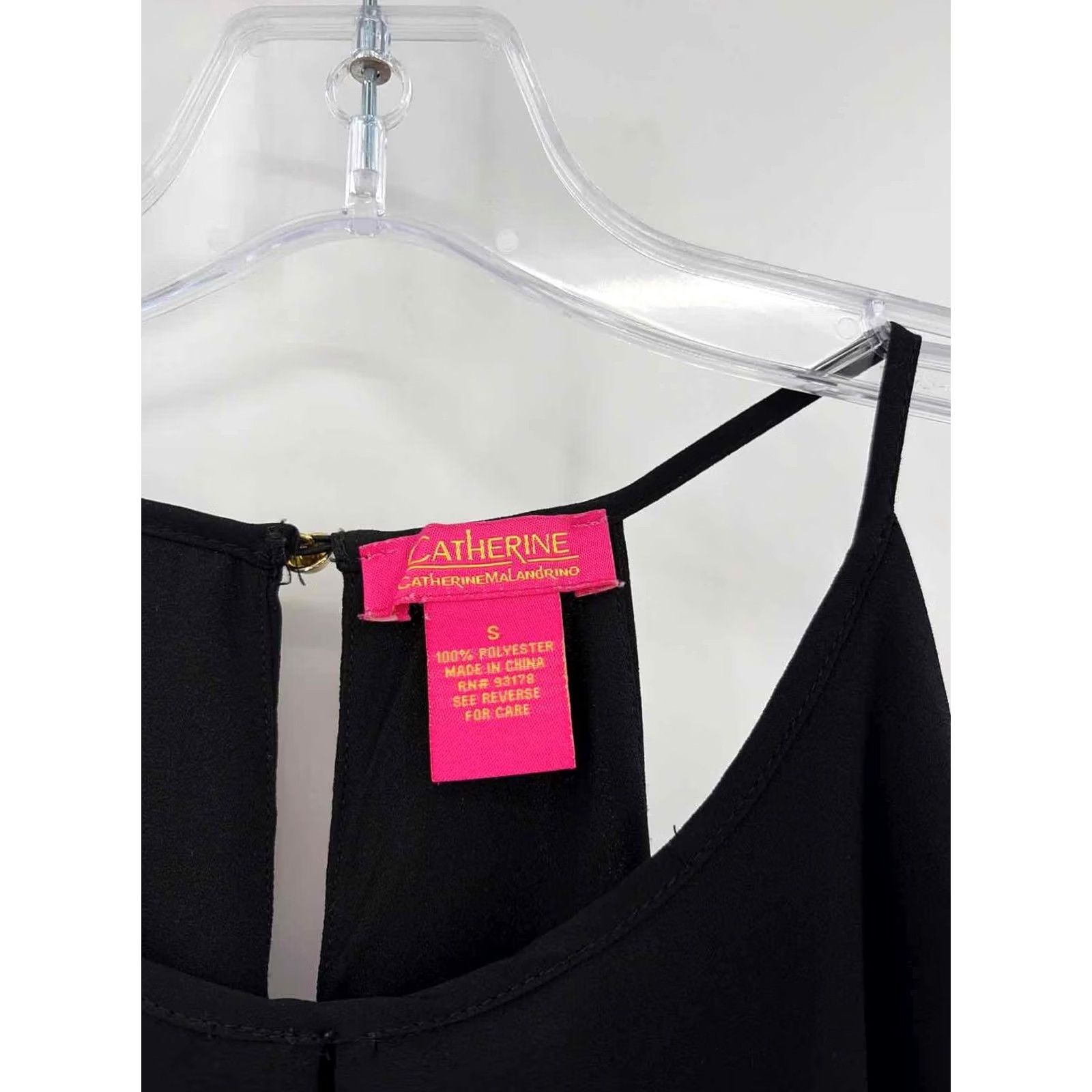 Vintage Catherine Malandrino Tank Top Black Small Size Regular Pre-Owned Size S / US 4 / IT 40 - 3 Thumbnail