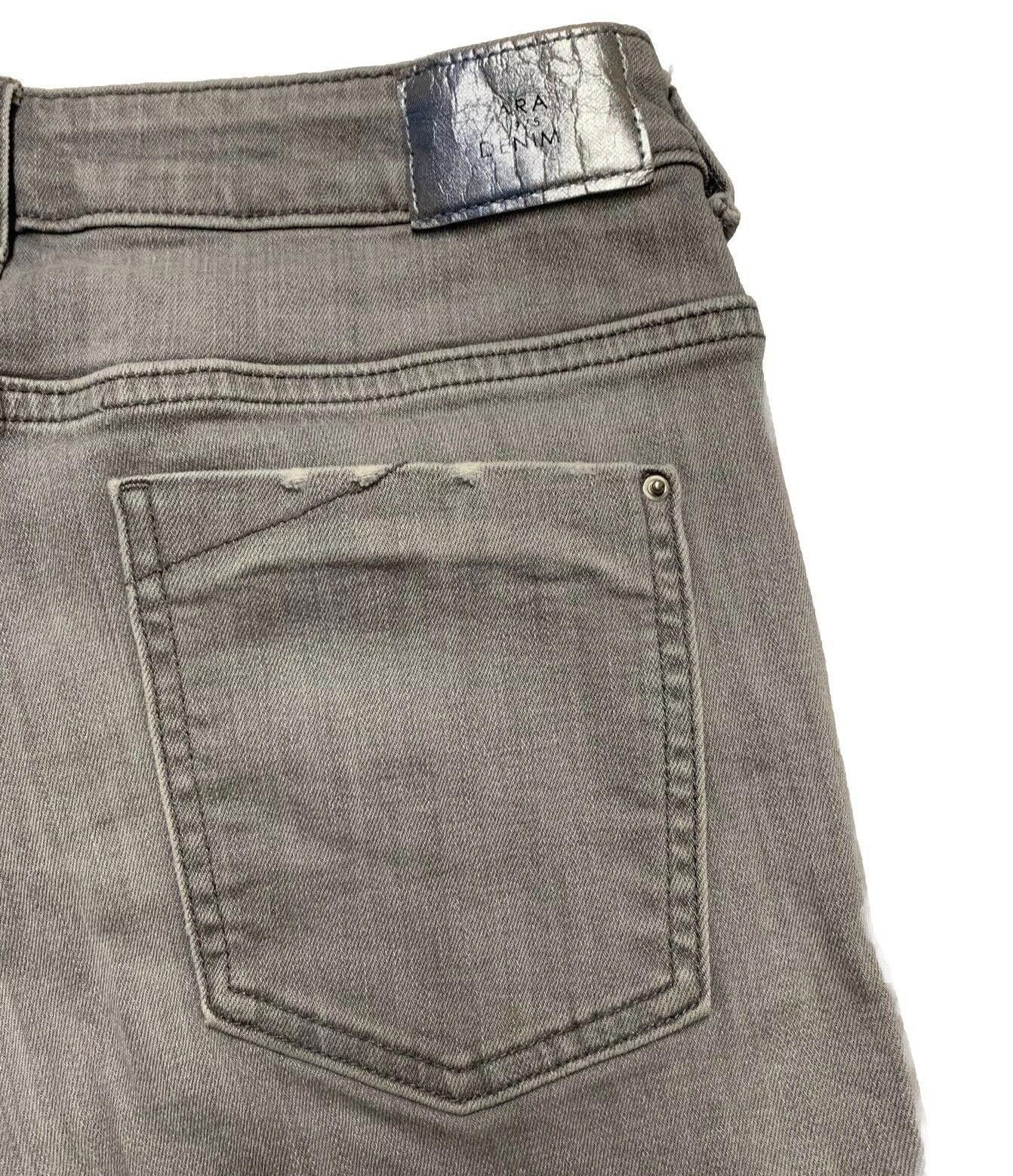 Zara Zara Women's Size 6 Gray Light Wash Skinny Distressed Jeans Size 28" / US 6 / IT 42 - 5 Thumbnail