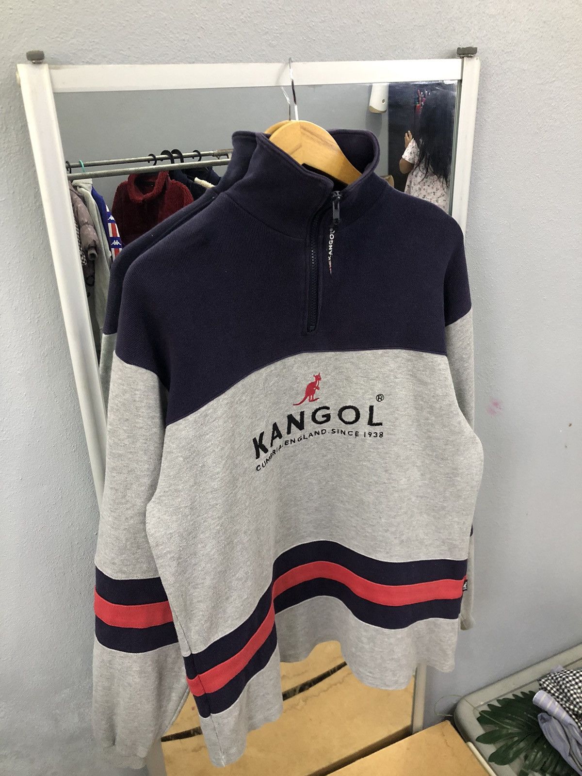 Kangol Rare Kangol Quarter Zip OG UK-JP Crossover Size US L / EU 52-54 / 3 - 3 Thumbnail