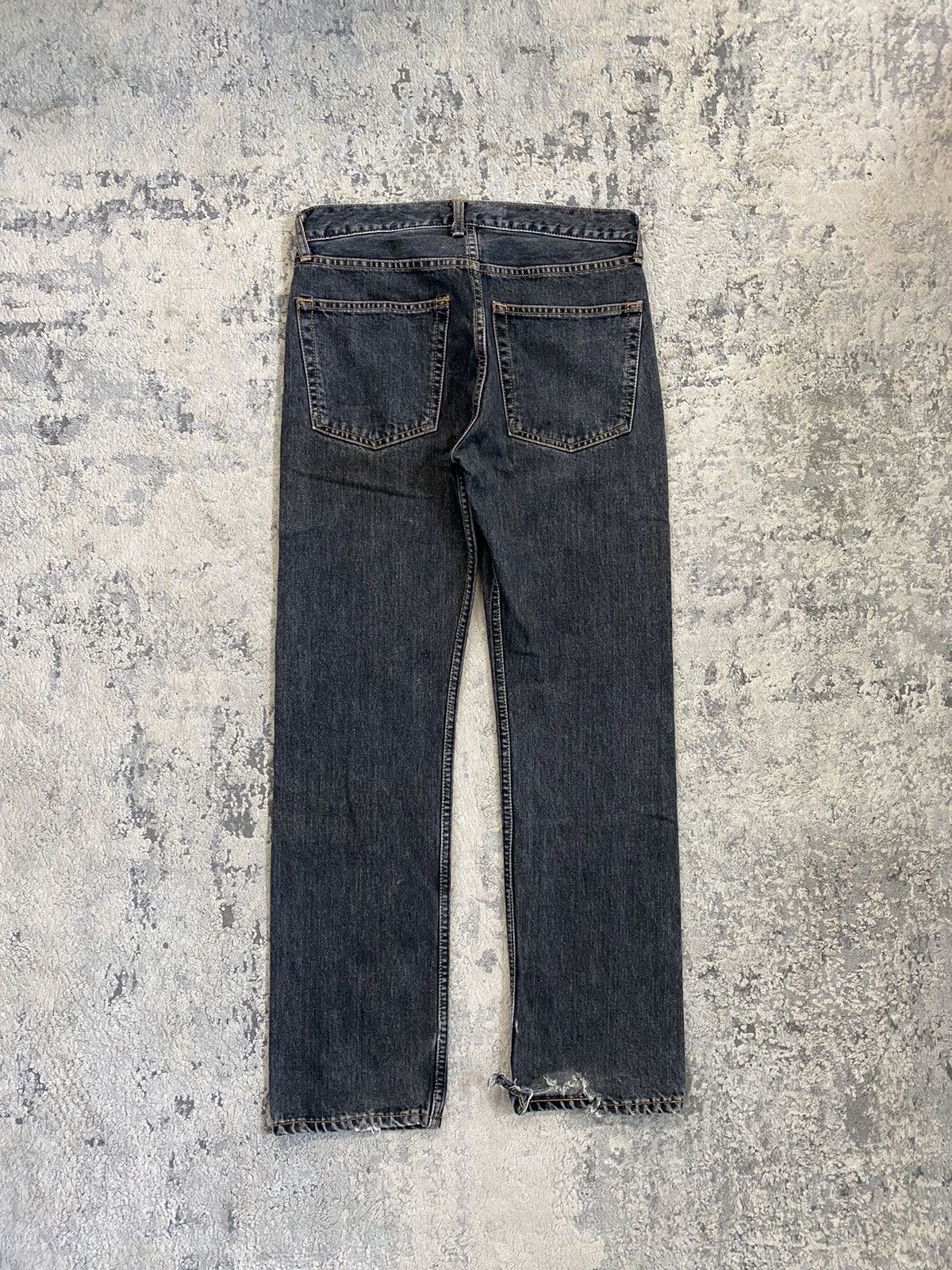 Junya Watanabe Junya Watanabe AD2002 Faded Black Jeans Size US 30 / EU 46 - 6 Thumbnail