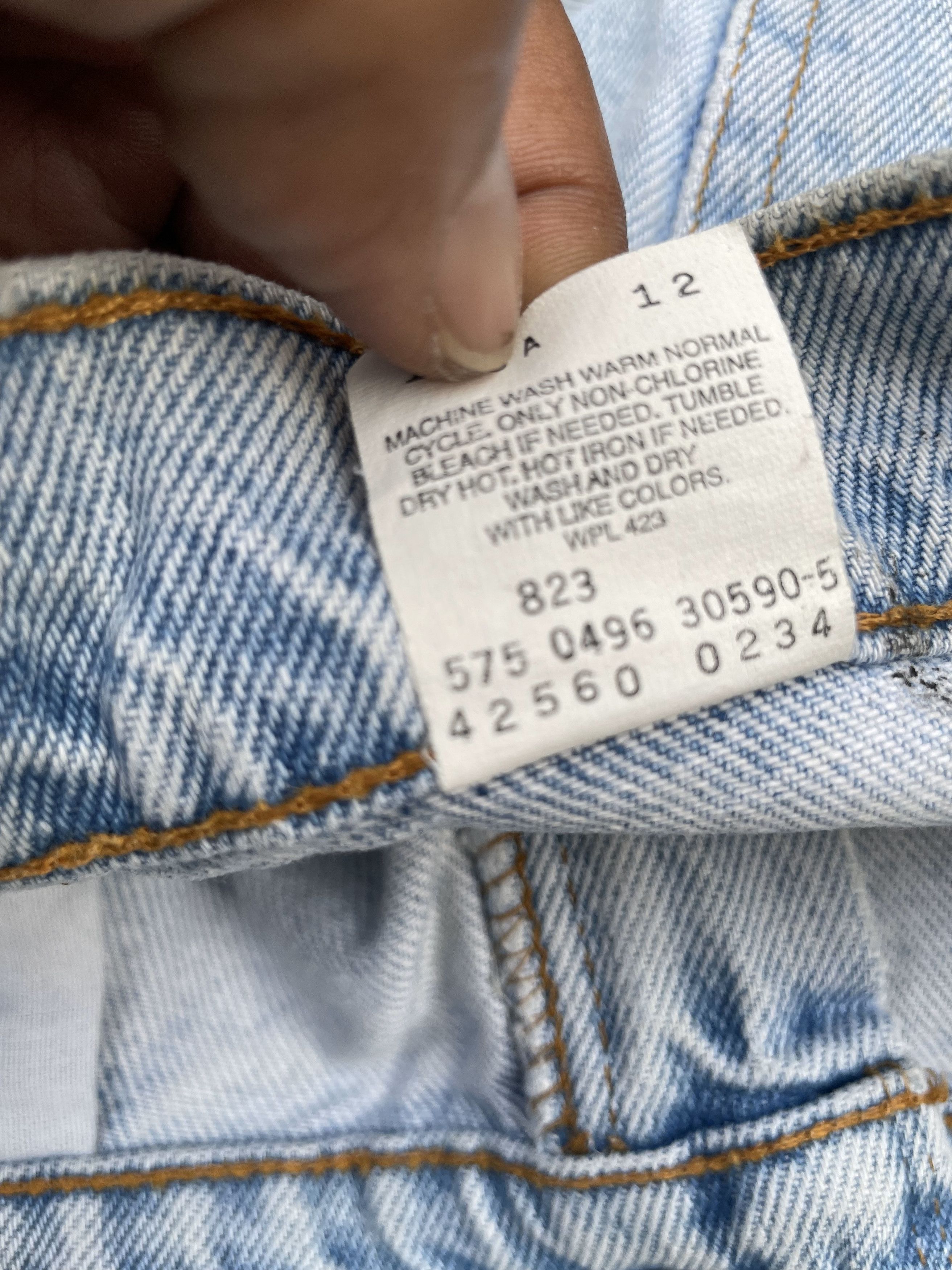 Levi's Vintage 1996 Levis 560 Orange Tab Faded Wash Denim Size US 34 / EU 50 - 15 Thumbnail