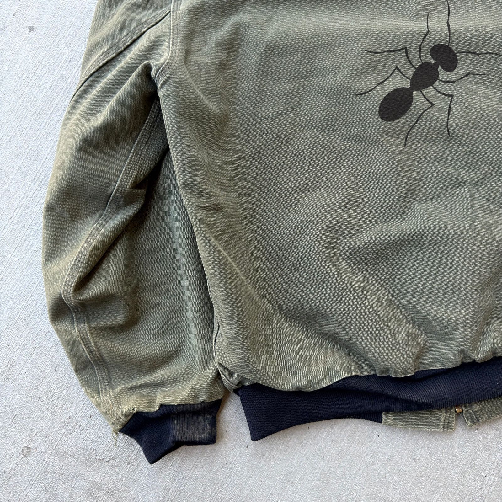 Carhartt × Vintage Carhartt J131 GRN green hooded work wear jacket Size US M / EU 48-50 / 2 - 7 Thumbnail