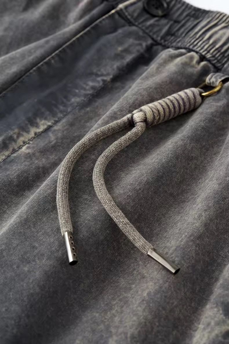 Japanese Brand × Jean Dirty Washed Cotton Cargo Loose Fit Pants Size US 30 / EU 46 - 5 Thumbnail