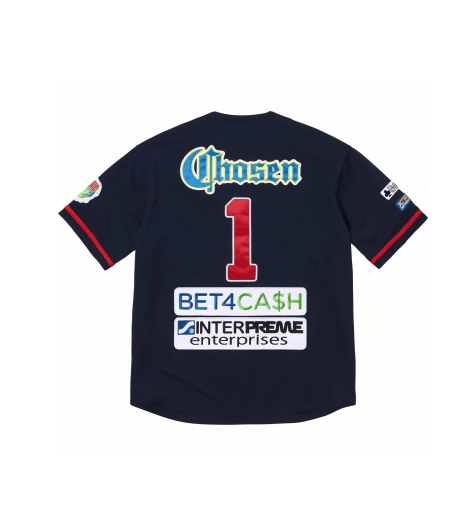 Supreme Supreme Chosen One Baseball Jersey Navy Large Size US L / EU 52-54 / 3 - 3 Thumbnail