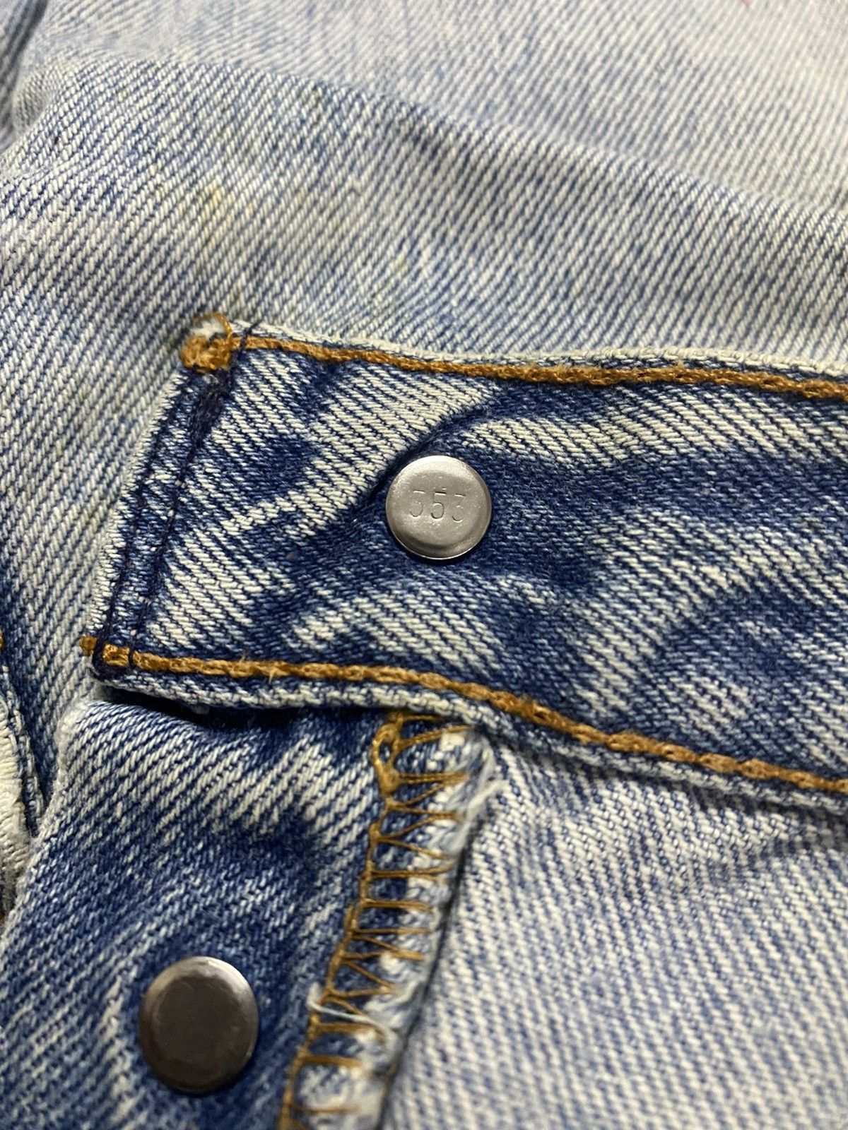 Levi's Vintage 80s Levis 501 Reconstructed Steve Irving Jeans Size US 29 - 10 Thumbnail