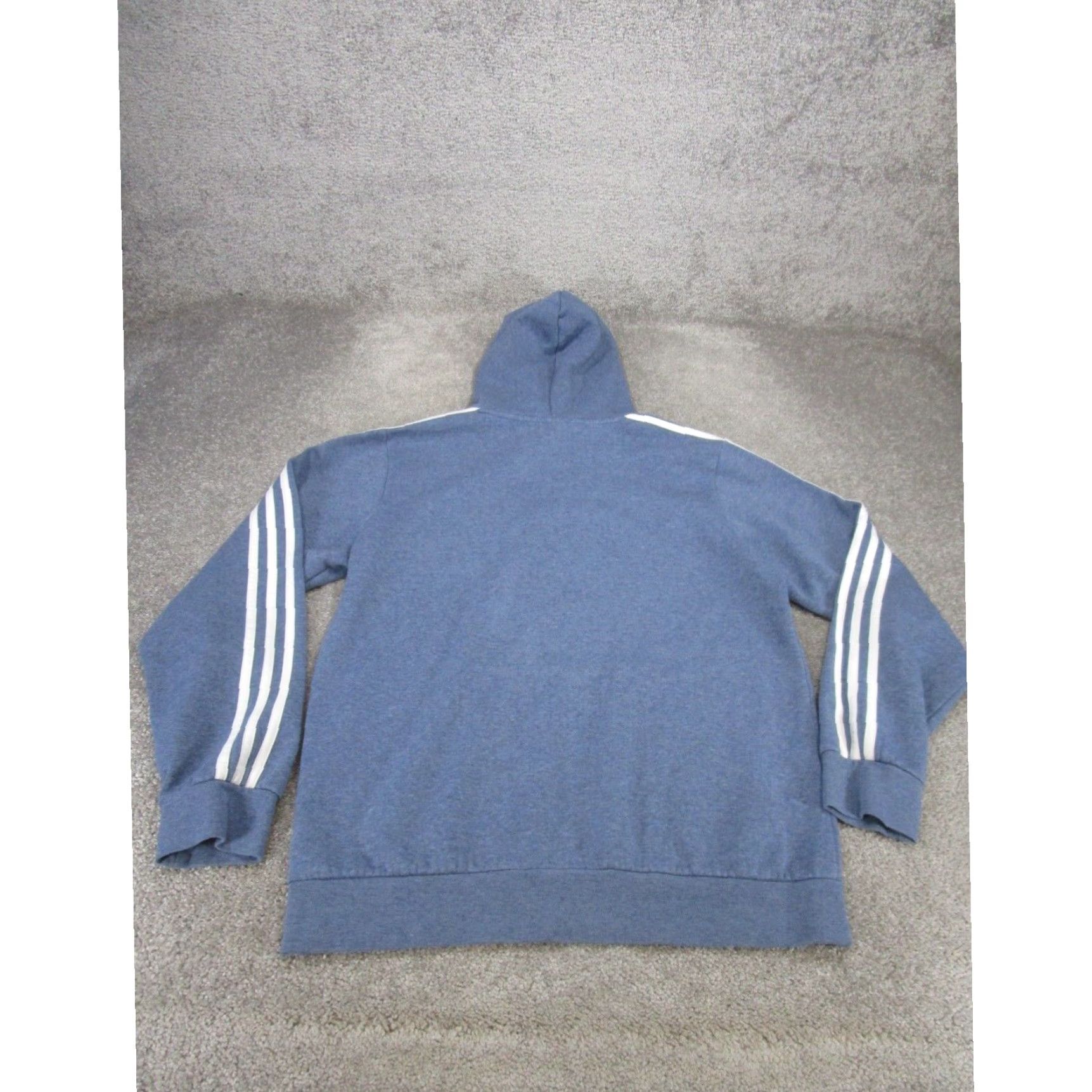 Adidas Adidas Mens Medium Blue Cotton Blend Sweatshirt Hoodie Pullover Size US M / EU 48-50 / 2 - 4 Thumbnail