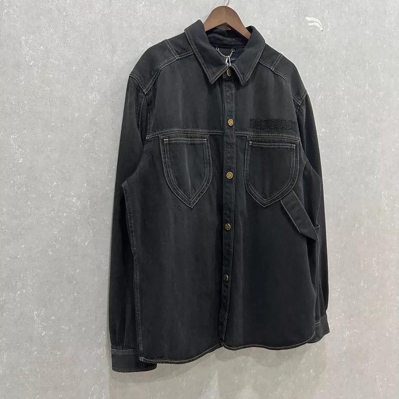 Louis Vuitton Louis Vuitton size 4l Solid color old long-sleeved denim lo Size US M / EU 48-50 / 2 - 3 Thumbnail