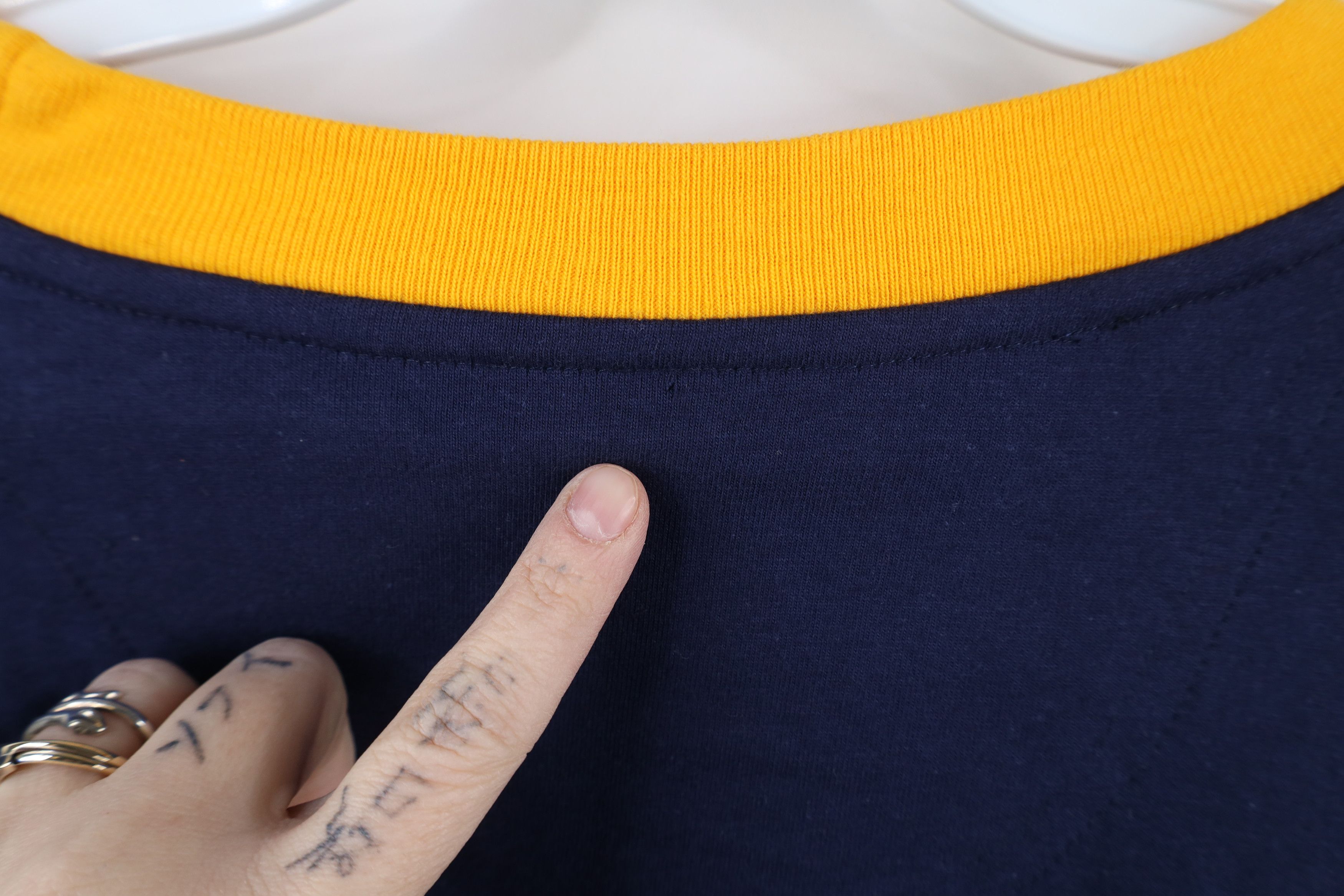 Starter × Vintage Vintage 90s Starter University of Michigan T-Shirt Blue Size US XL / EU 56 / 4 - 12 Thumbnail