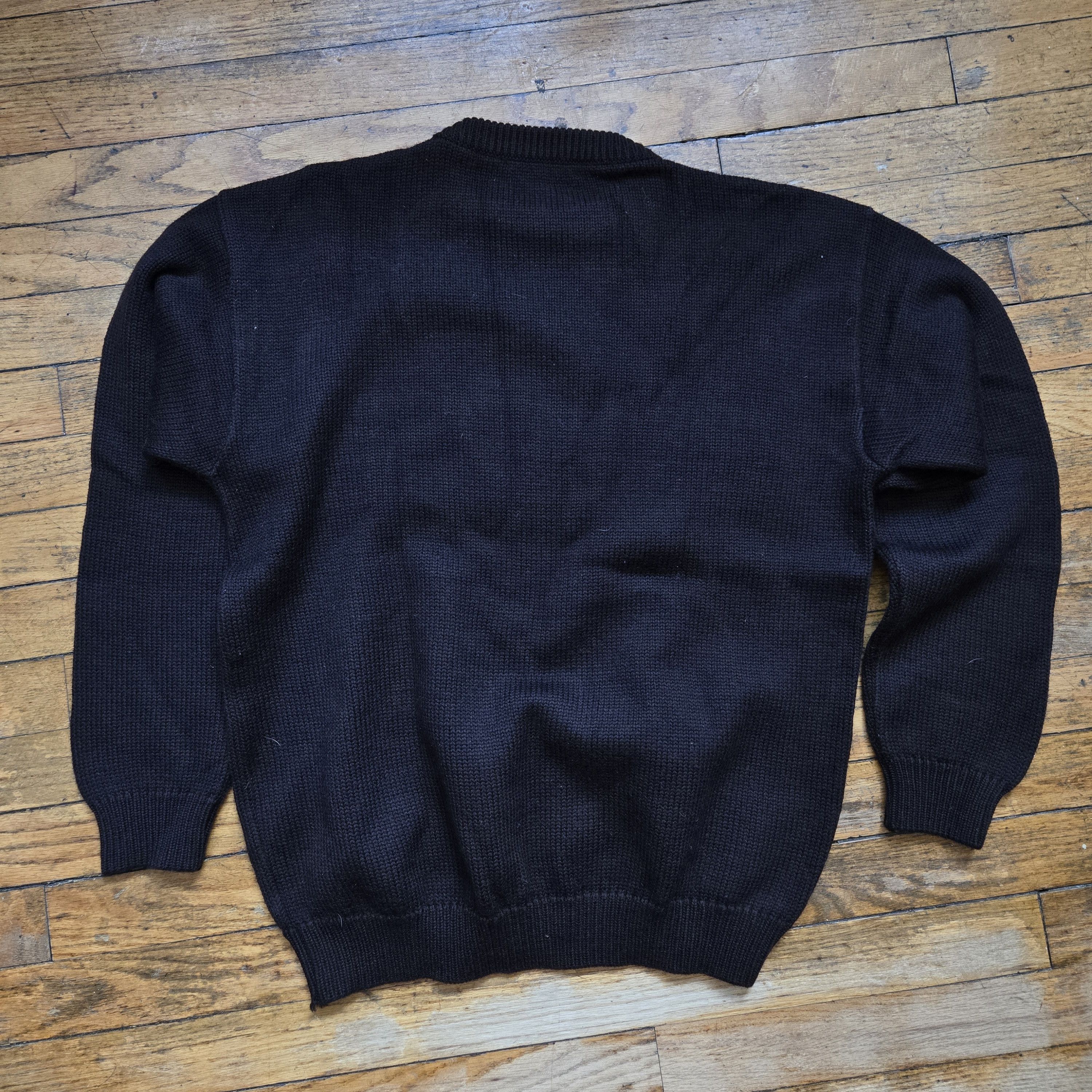 Emporio Armani Vtg 80s Emporio Armani XL Chocolate Merino Eagle Sweater Size US XL / EU 56 / 4 - 5 Thumbnail
