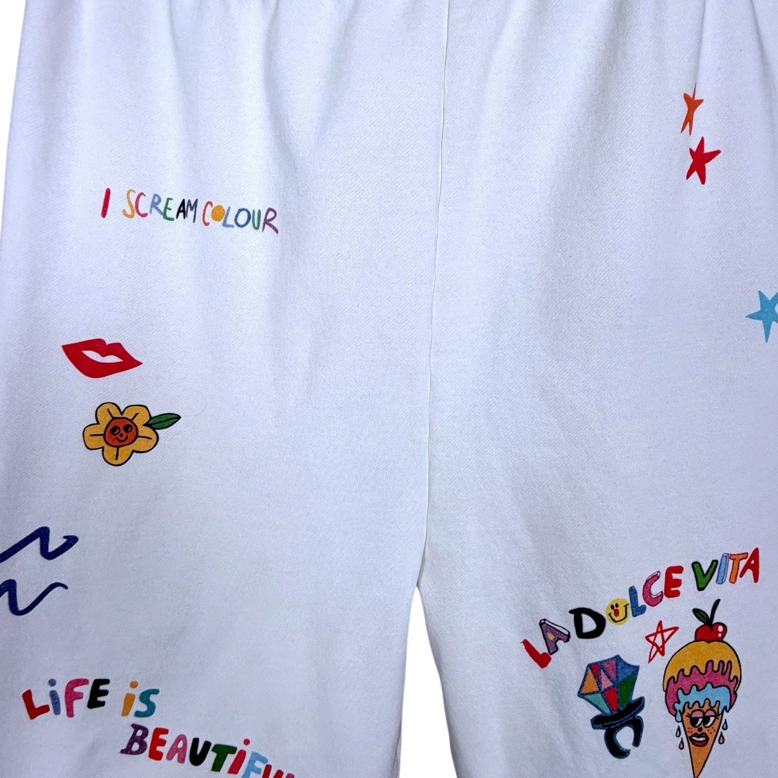 REVOLVE The Mayfair Group White Somebody Loves You Sweatpants XXL Size 34" / US 12 / IT 48 - 4 Thumbnail