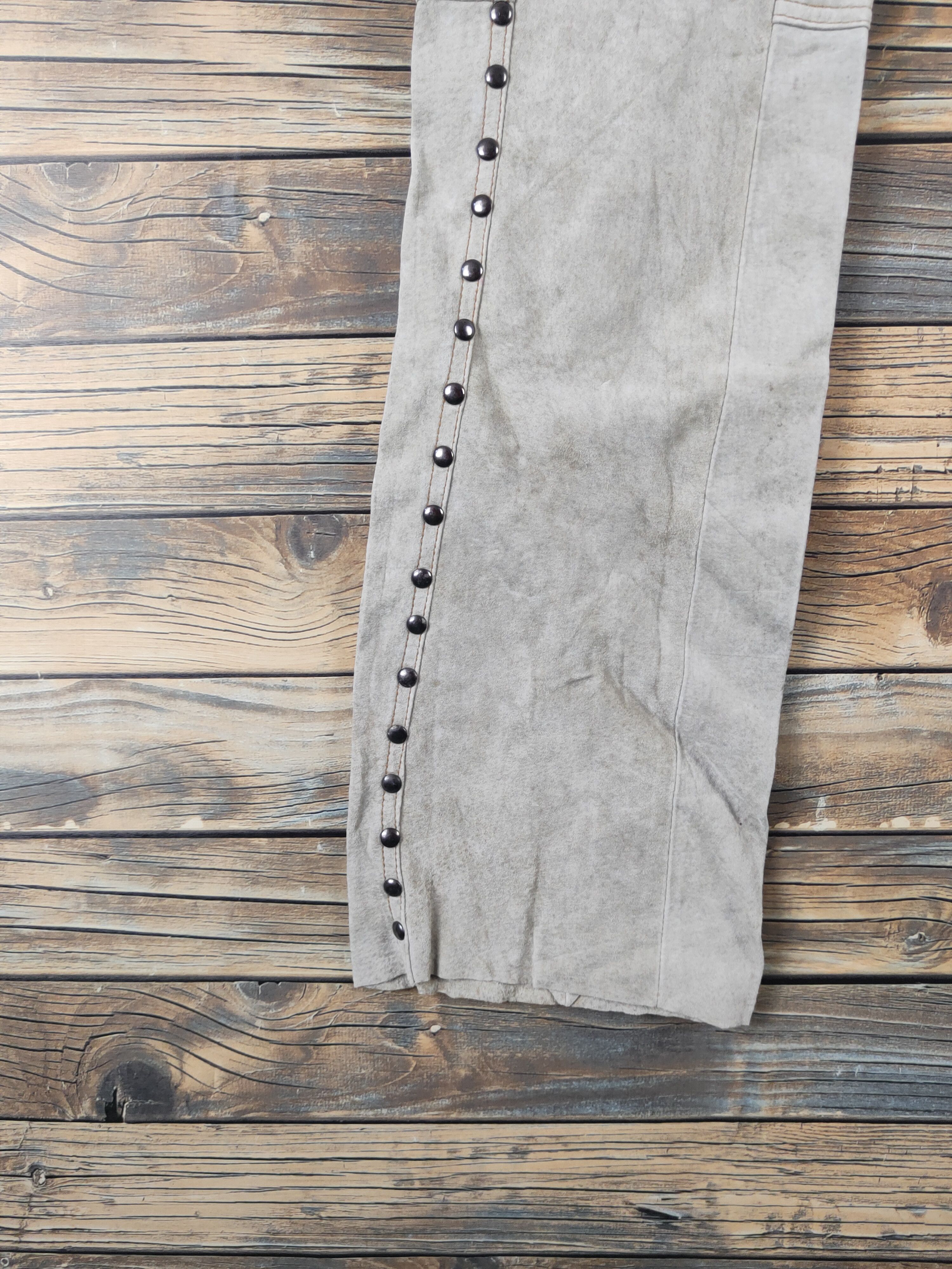 Leather DL Dollhouse Gray Multipocket Leather Pants #2670 Size 25" / US 0 / IT 36 - 4 Thumbnail