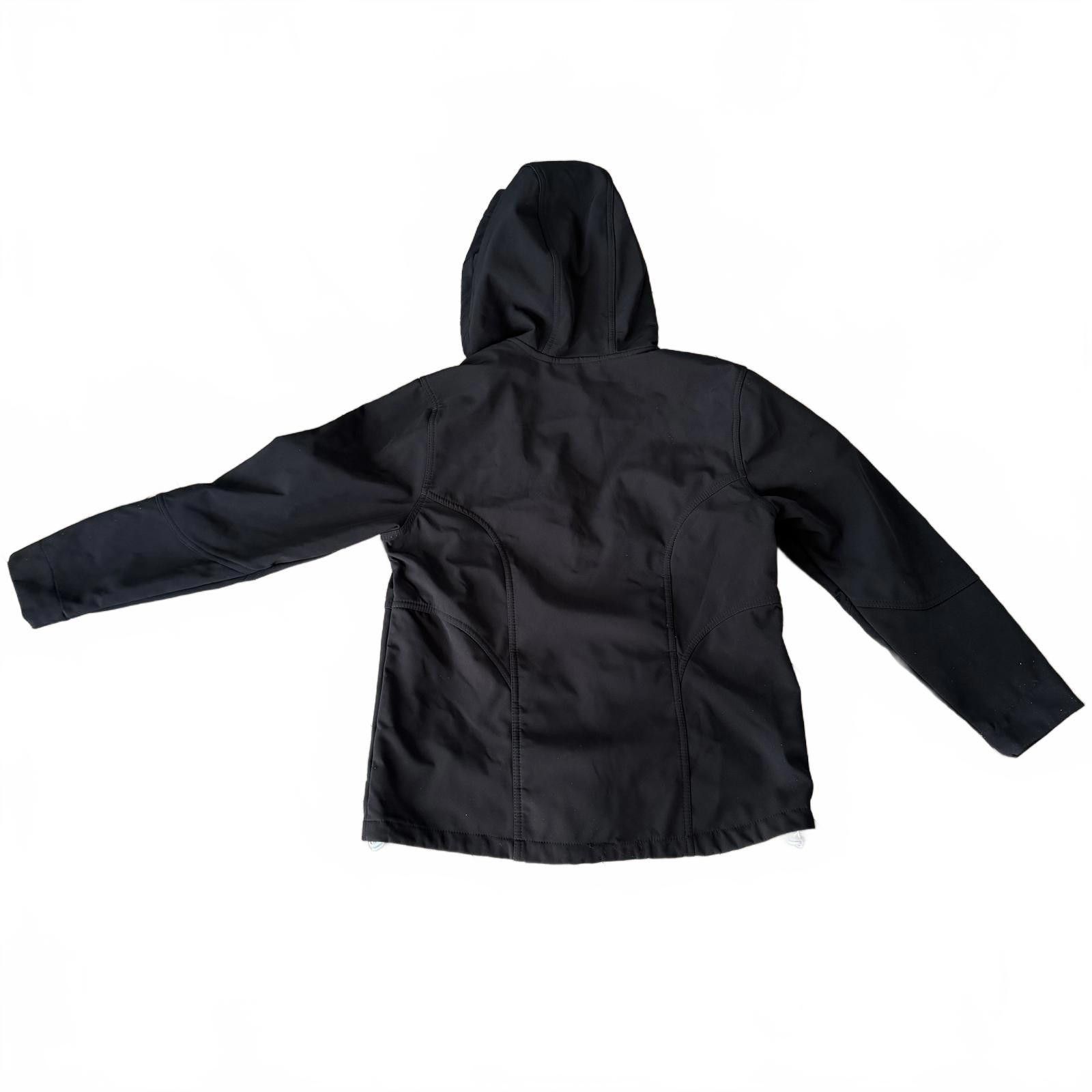 Avia Avia Black Hooded Softshell Jacket Size Large Size L / US 10 / IT 46 - 4 Thumbnail
