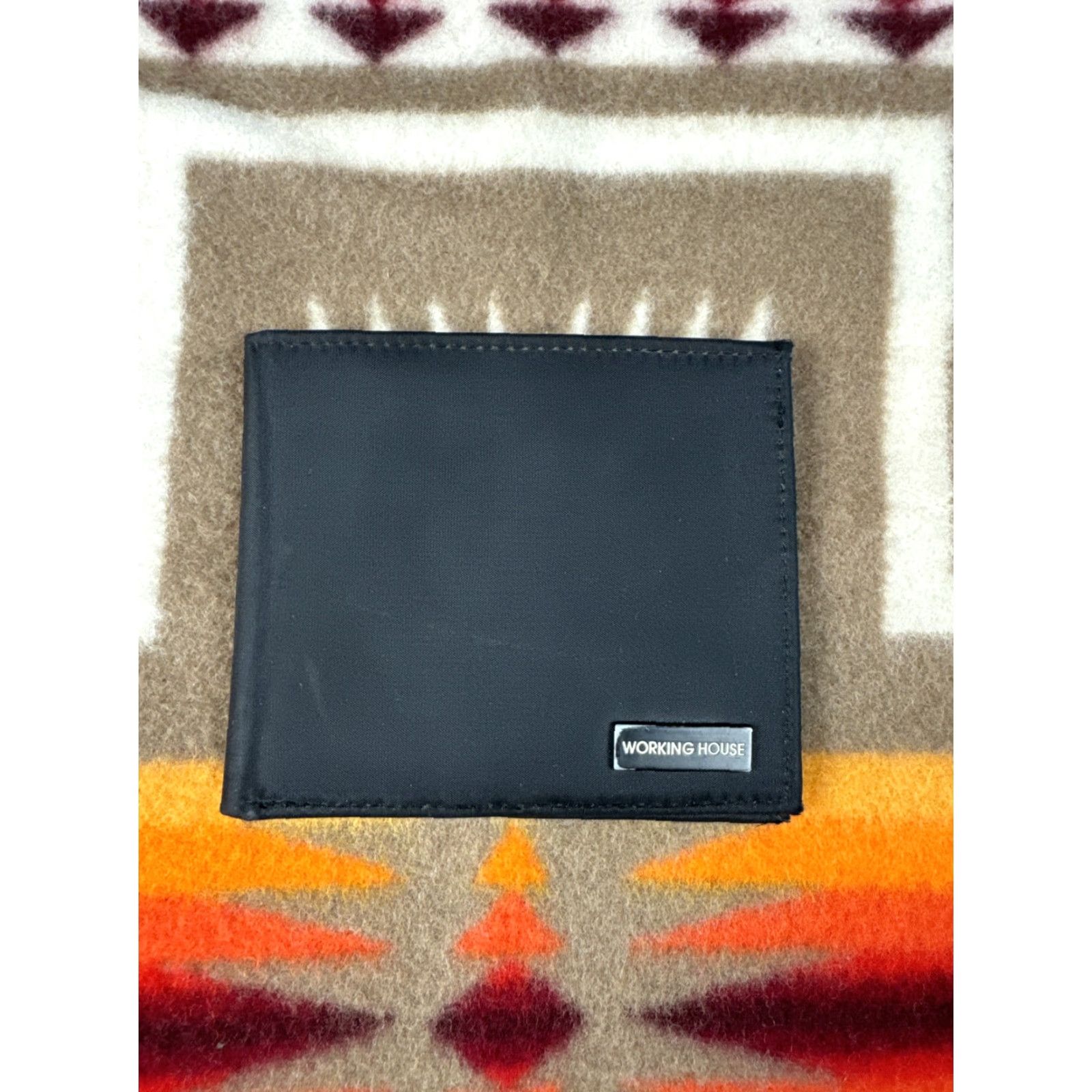 Vintage Working House Mens Bi Fold Black Wallet Size ONE SIZE - 2 Thumbnail