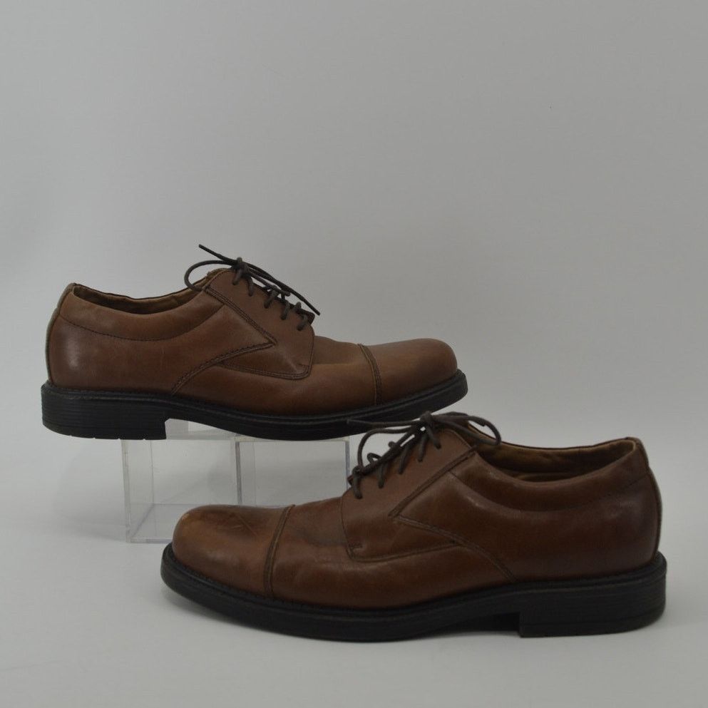 Other Borelli Brown Men's Oxford Lace Up Leather Round Toe Size 11 Size US 11 / EU 44 - 7 Thumbnail