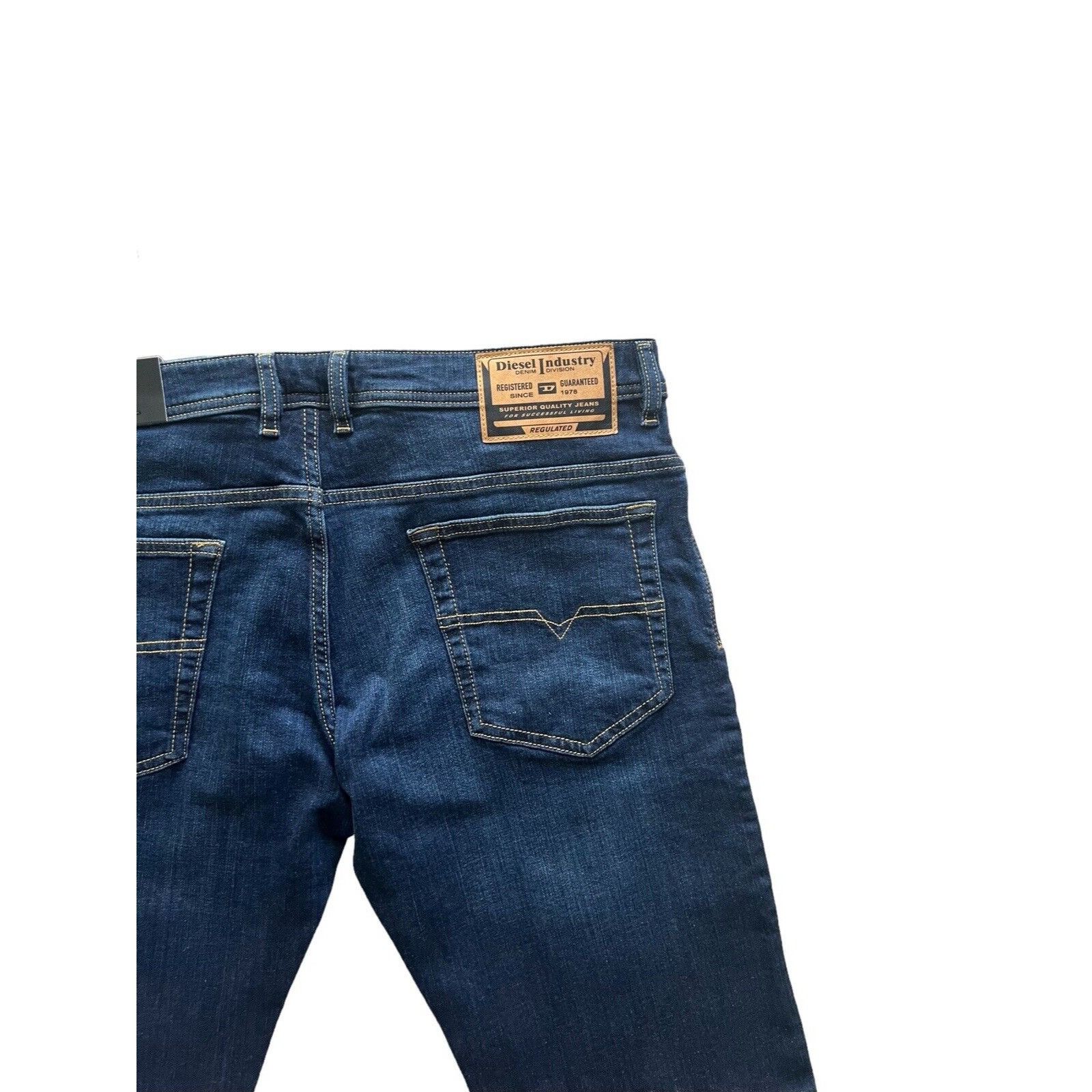 Diesel Diesel Mens Buster Tapered Fit Jeans RM065 Blue Size 36/32 Size US 36 / EU 52 - 6 Thumbnail