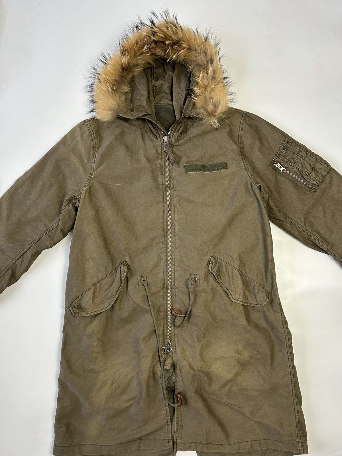 Japanese Brand BACK NUMBER FAUX FUR HOODIE LONG PARKA Size US M / EU 48-50 / 2 - 3 Thumbnail
