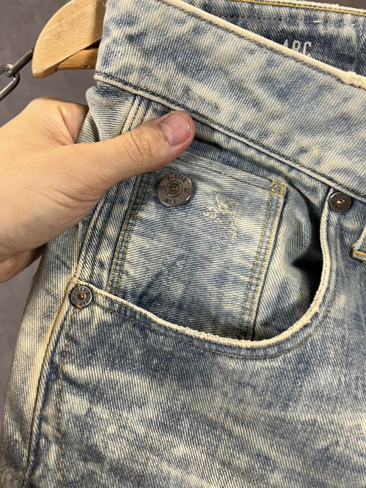 G-Star G Star Raw 3D distressed denim jeans Size US 32 / EU 48 - 6 Thumbnail