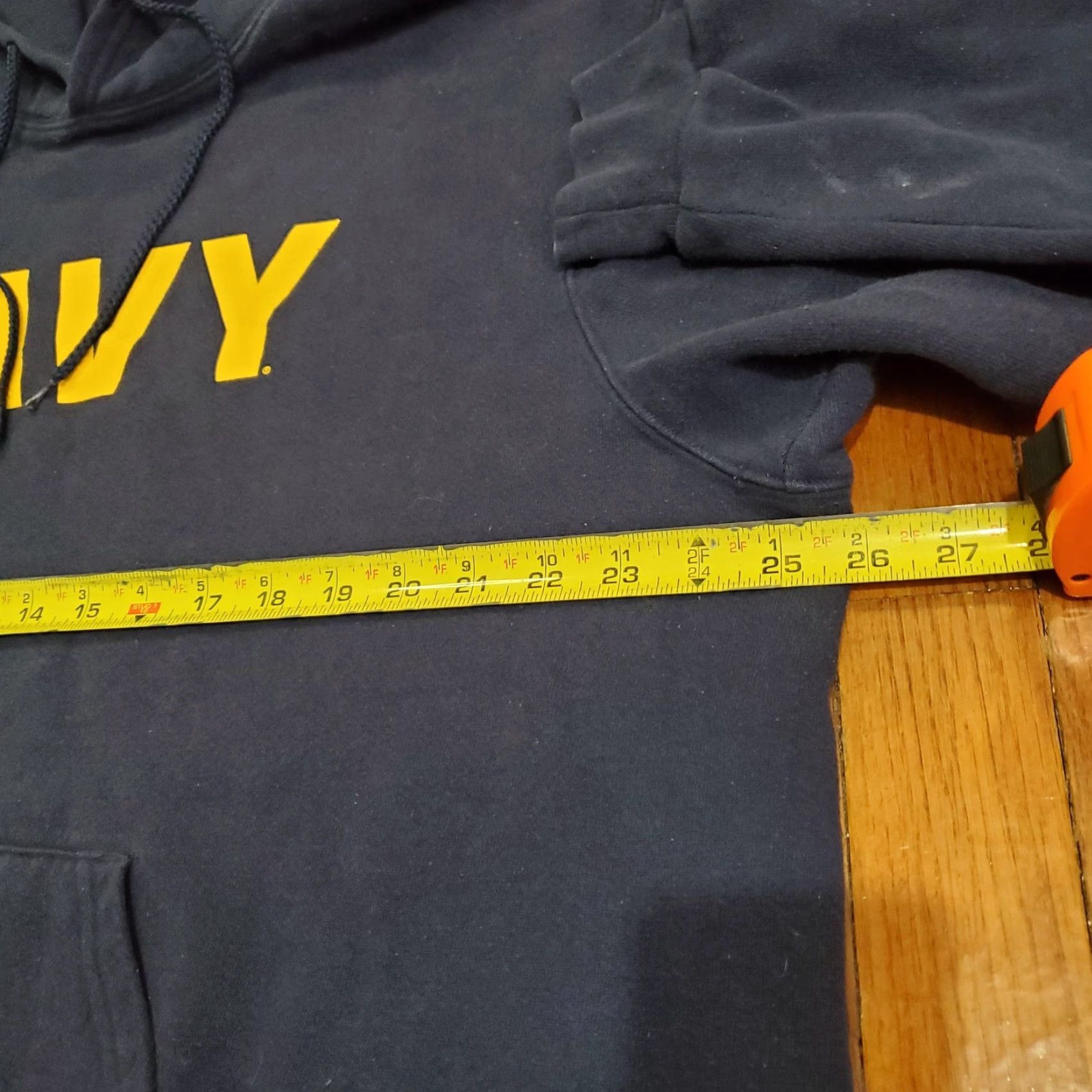 Soffe Soffe Hoodie Mens XL Blue Pullover Fleece Sweatshirt NAVY Military Graphic USA Shirt Mens XL Navy Blue US Navy Graphic Print Pullover Hoodie Size US XL / EU 56 / 4 - 6 Thumbnail