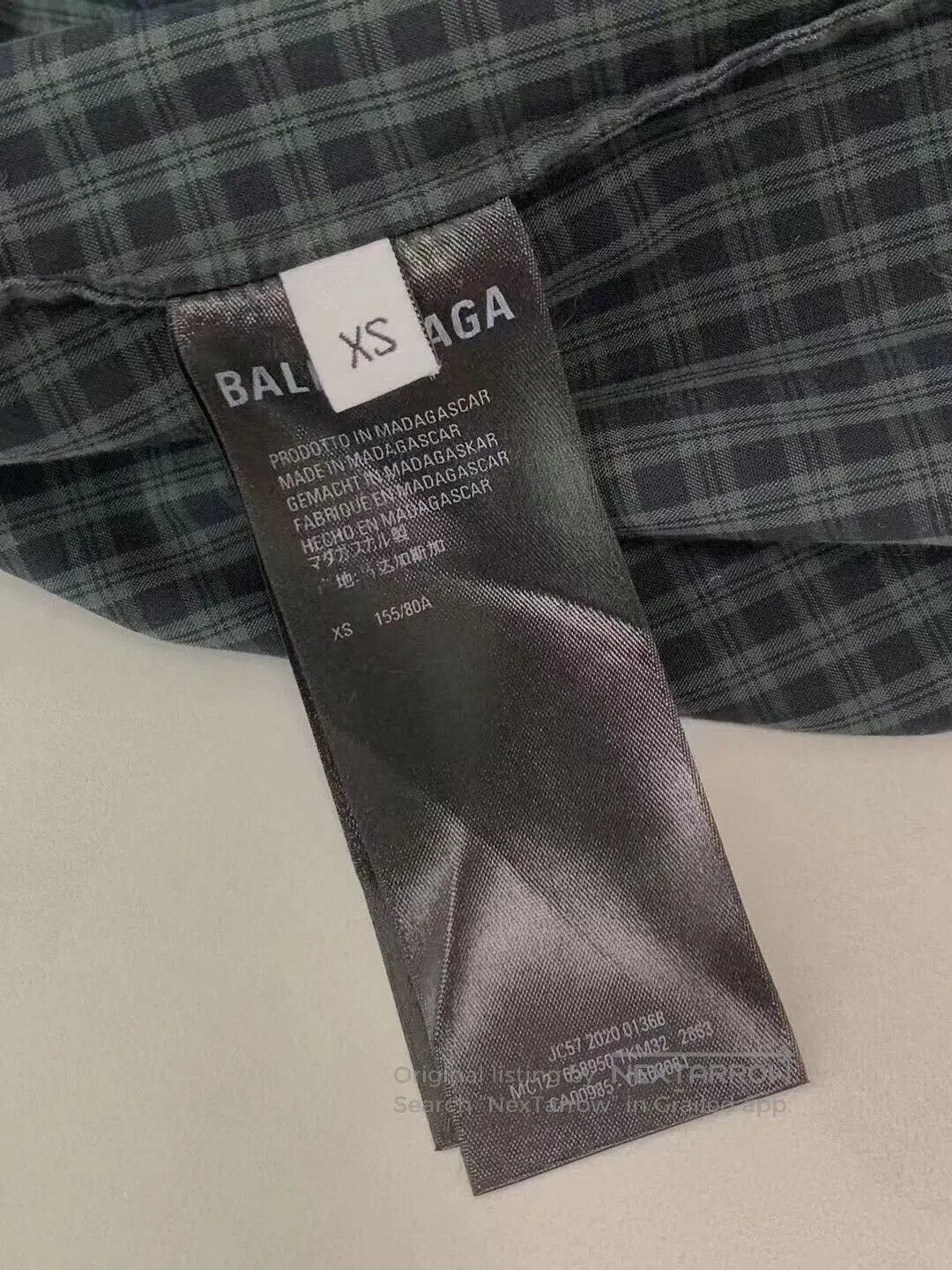 Balenciaga irregular checkered shirt by balenciaga. Size US XS / EU 42 / 0 - 6 Thumbnail