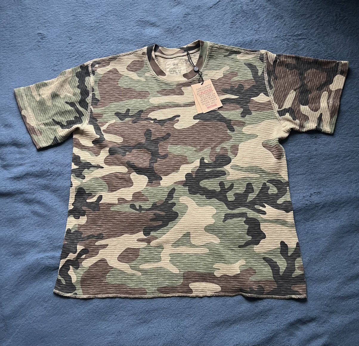 Streetwear × Stussy Stussy Pigment Dyed SS Thermal Camo