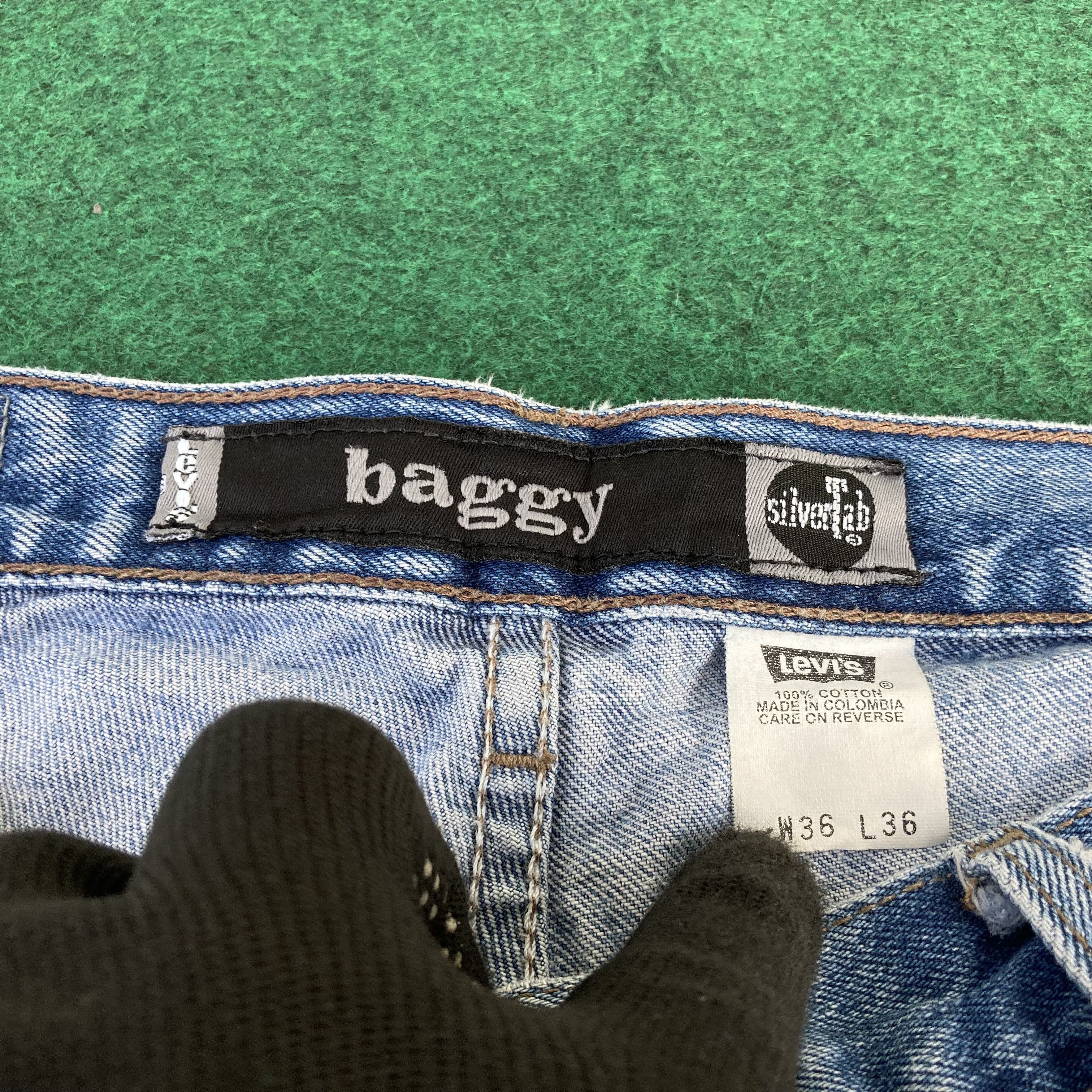 Levi's 36x36 Vtg Levis Silvertab Baggy 90s Jeans Size US 36 / EU 52 - 5 Thumbnail