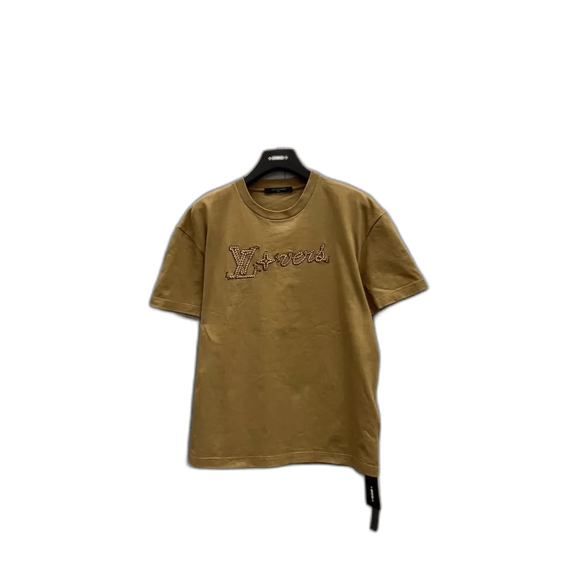 Louis Vuitton Louis Vuitton Brown Logo Embroidered Short Sleeve T-Shirt Size US M / EU 48-50 / 2 - 1 Thumbnail