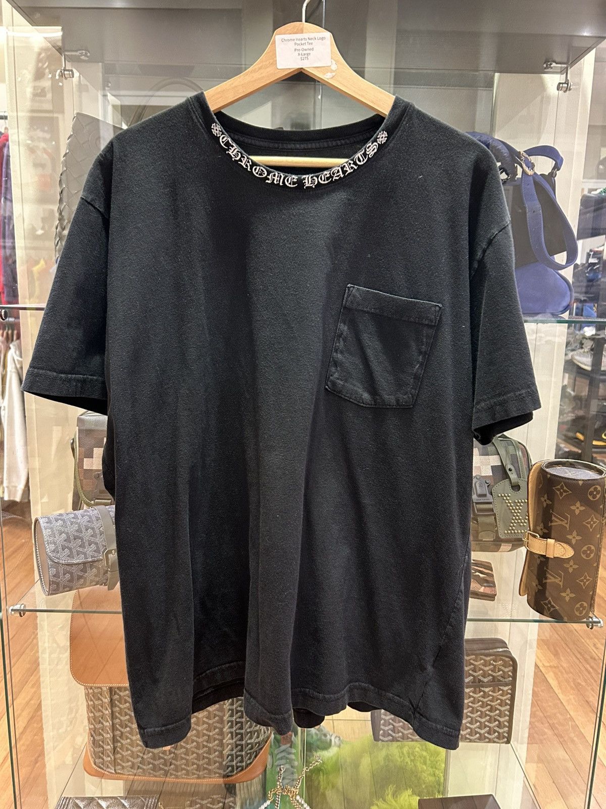 Chrome Hearts Chrome Hearts Neck Logo Pocket Tee Size US XL / EU 56 / 4 - 1 Thumbnail