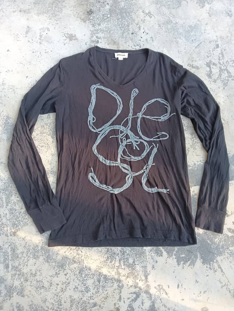 Diesel Diesel long sleeve v neck shirt Size US M / EU 48-50 / 2 - 1 Thumbnail
