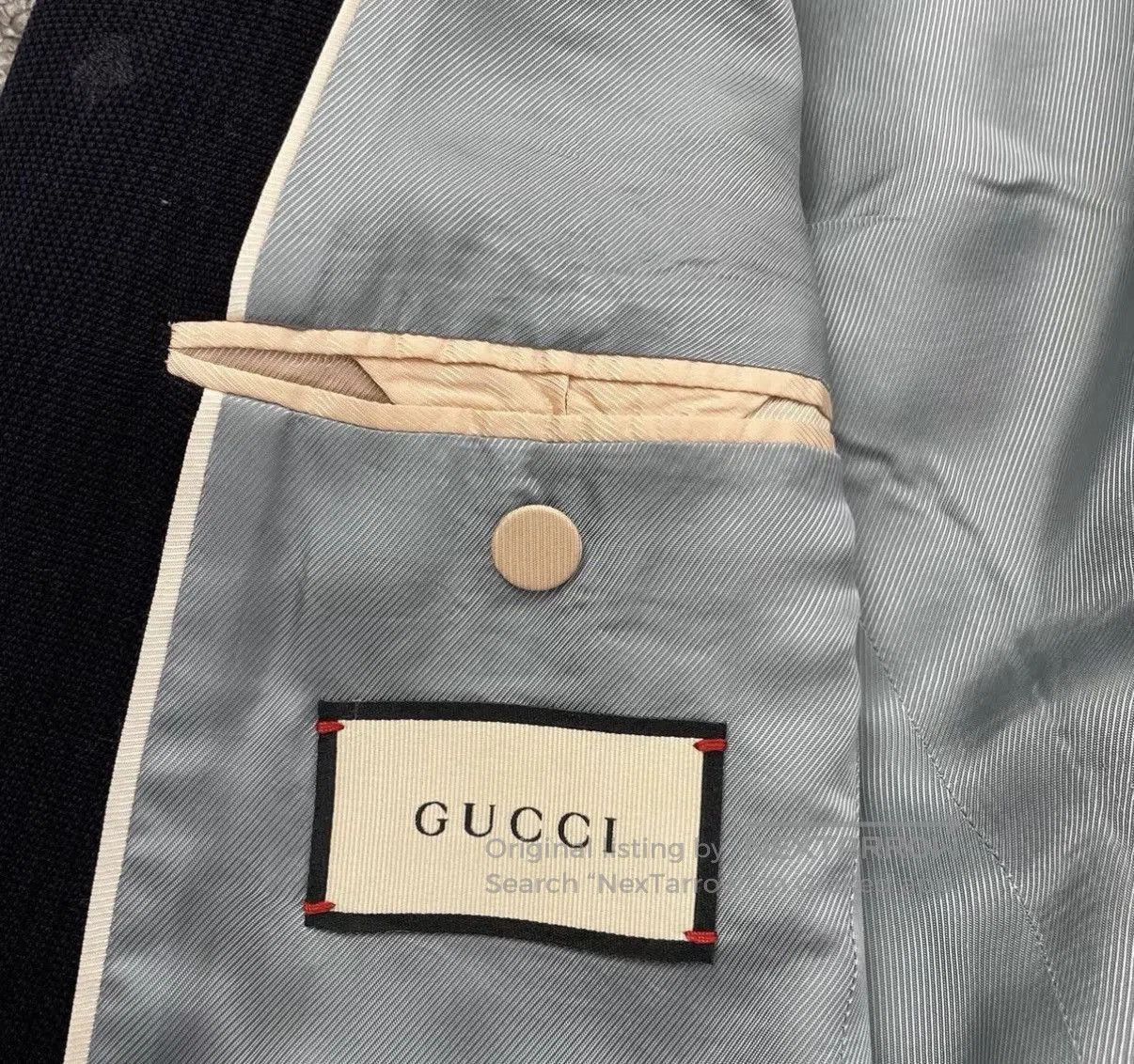 Gucci Blue Patterned Blazer - Size S. Size US S / EU 44-46 / 1 - 4 Thumbnail