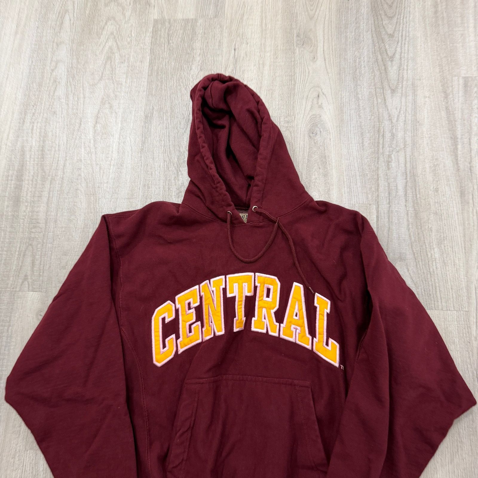 Steve And Barrys Vintage Central Michigan Chippewas Hoodie Men's Small Red Size US S / EU 44-46 / 1 - 2 Thumbnail