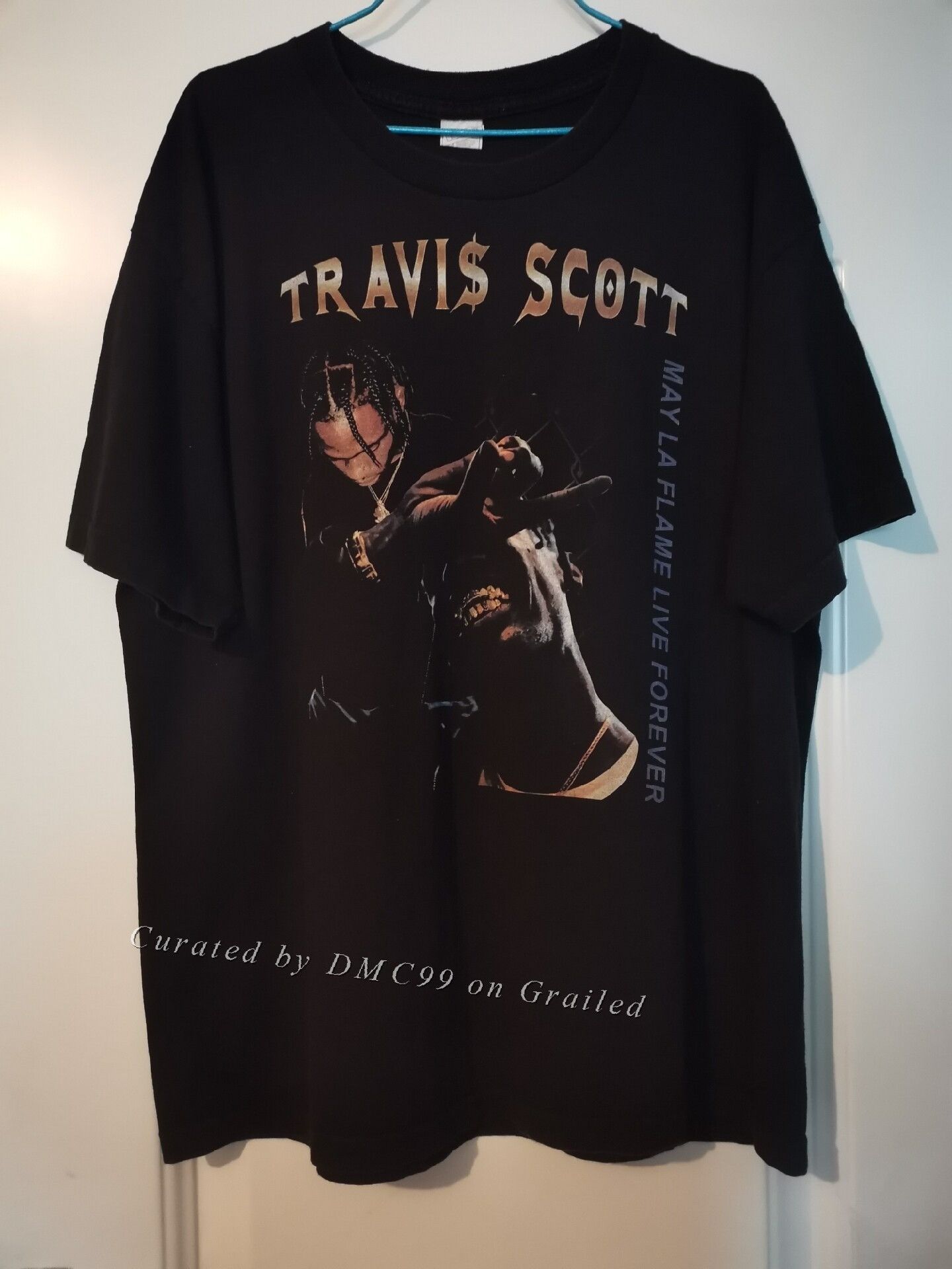 Travis Scott May La Flame Live Forever Tee | Grailed