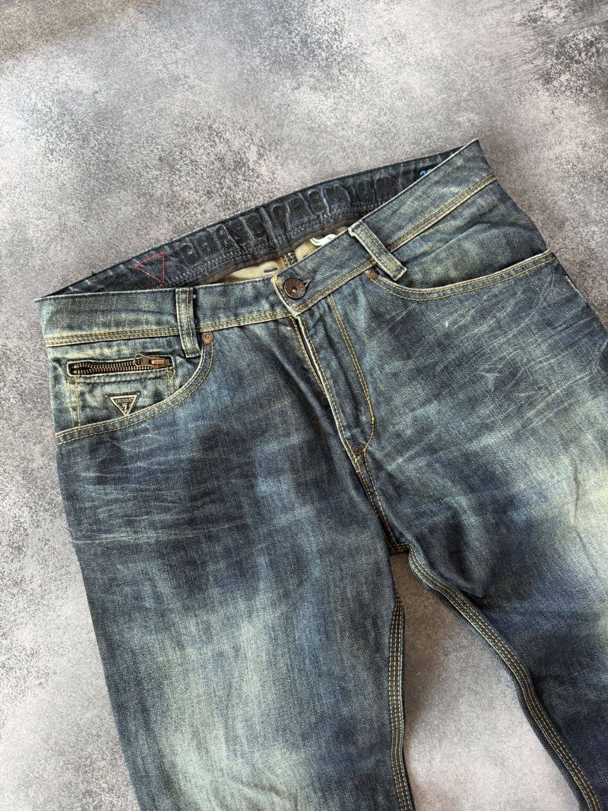 Hysteric Glamour 🔥Guess Distressed Flare Jeans 🔥 Size US 33 - 12 Thumbnail