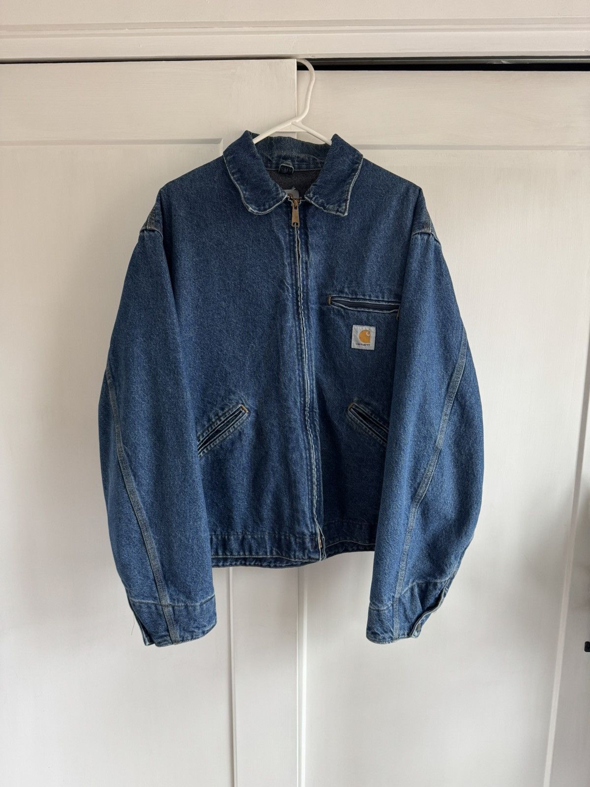 Carhartt Vtg Y2k ‘00 Carhartt J110 DST Denim Detroit Jacket. Size XL Size US XL / EU 56 / 4 - 1 Thumbnail
