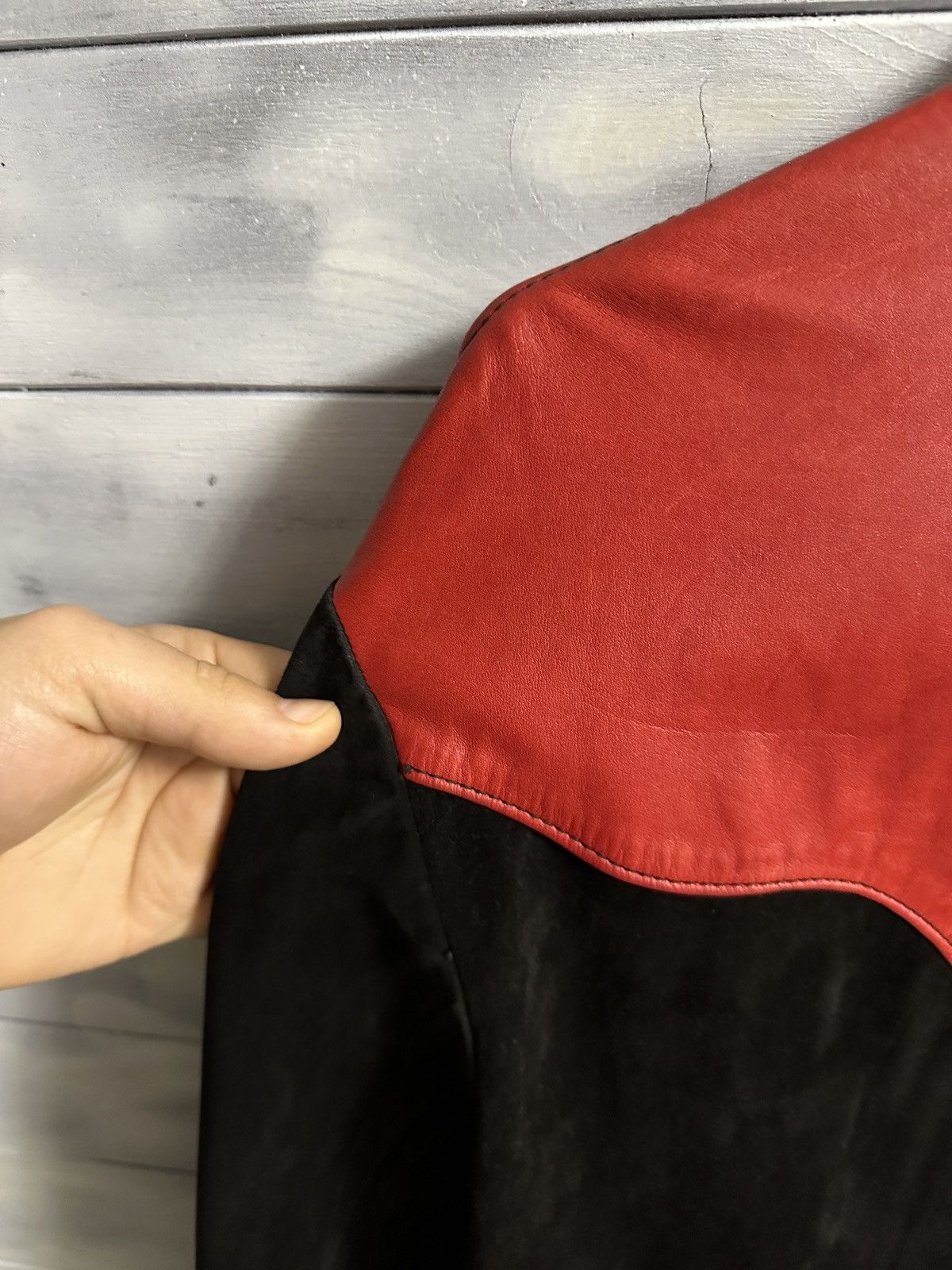 Other Oshwahkon 500 Broadway NYC Vintage Leather Western Jacket 70 Size US L / EU 52-54 / 3 - 11 Thumbnail