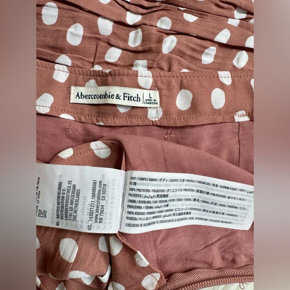 Abercrombie & Fitch Abercrombie and Fitch Mauve Pink Polka Dot Mini Skirt High Size 32" / US 10 / IT 46 - 4 Thumbnail