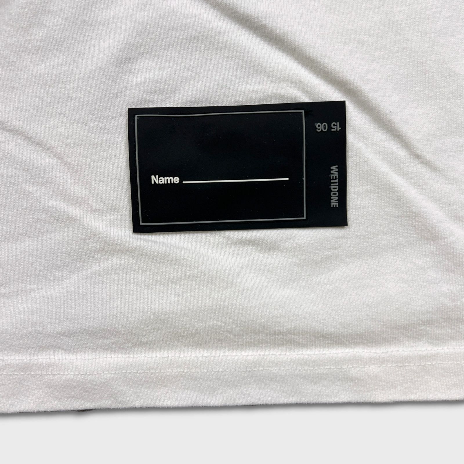 WE11DONE WE11DONE Shirt Small White Spell Out Graphic Long Sleeve Tee Size US S / EU 44-46 / 1 - 8 Thumbnail