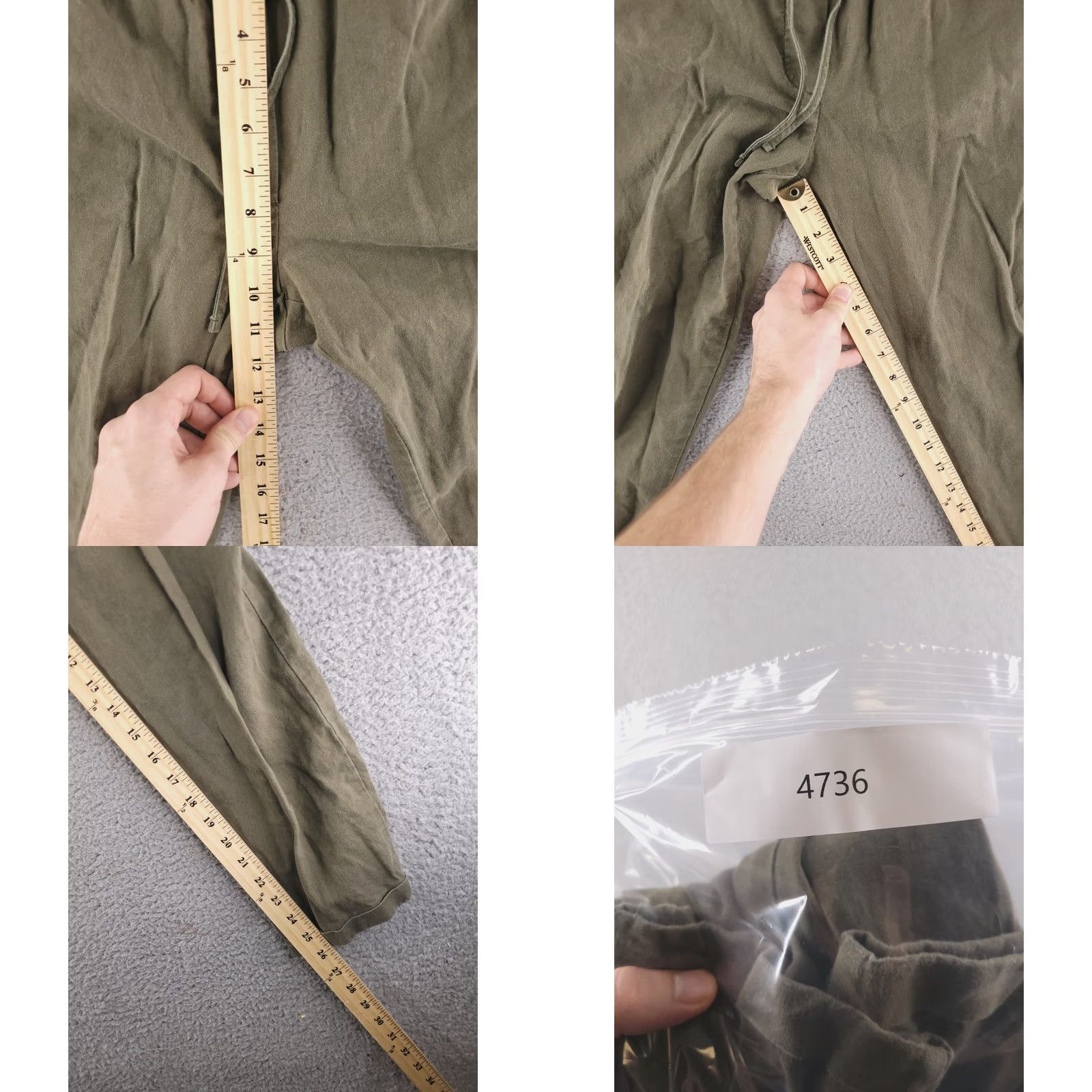 J.Crew J.CREW Pants Womens 12 Green Linen Crop Cropped Cropped Pants Cotton Linen Blend Solid Size 34" / US 12 / IT 48 - 8 Thumbnail