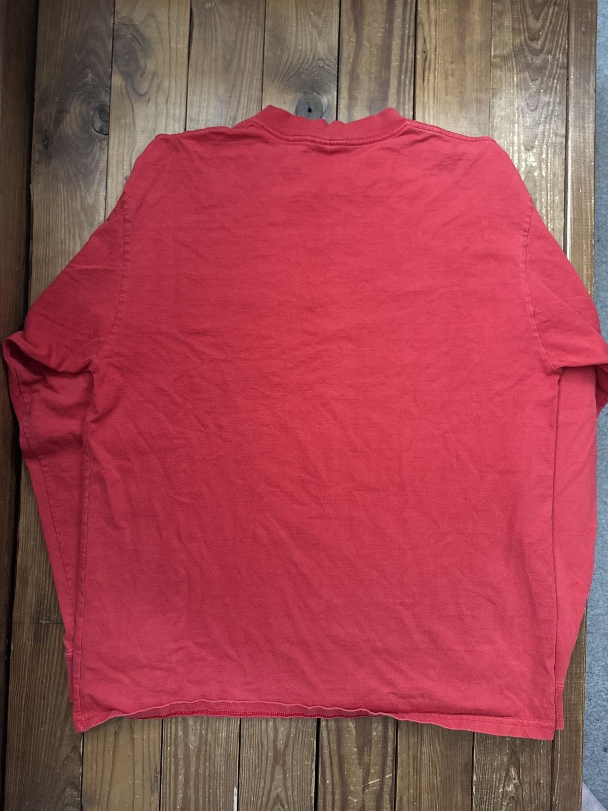 Carhartt Vintage 90s Carhartt Red Long Sleeve Shirt Size US XL / EU 56 / 4 - 3 Thumbnail