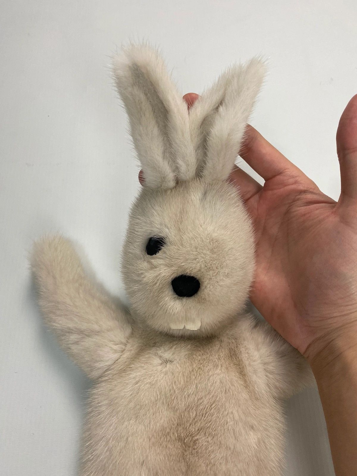 Rick Owens RICK OWENS MINK FUR BUNNY BAG IN WHITE SZ:OS Size ONE SIZE - 3 Thumbnail
