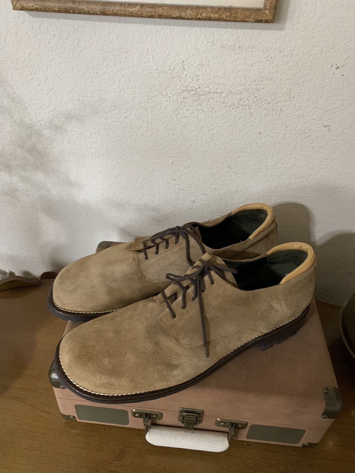 Donald Pliner UIF model Suede plain toe shoes Size US 14 / EU 47 - 5 Thumbnail