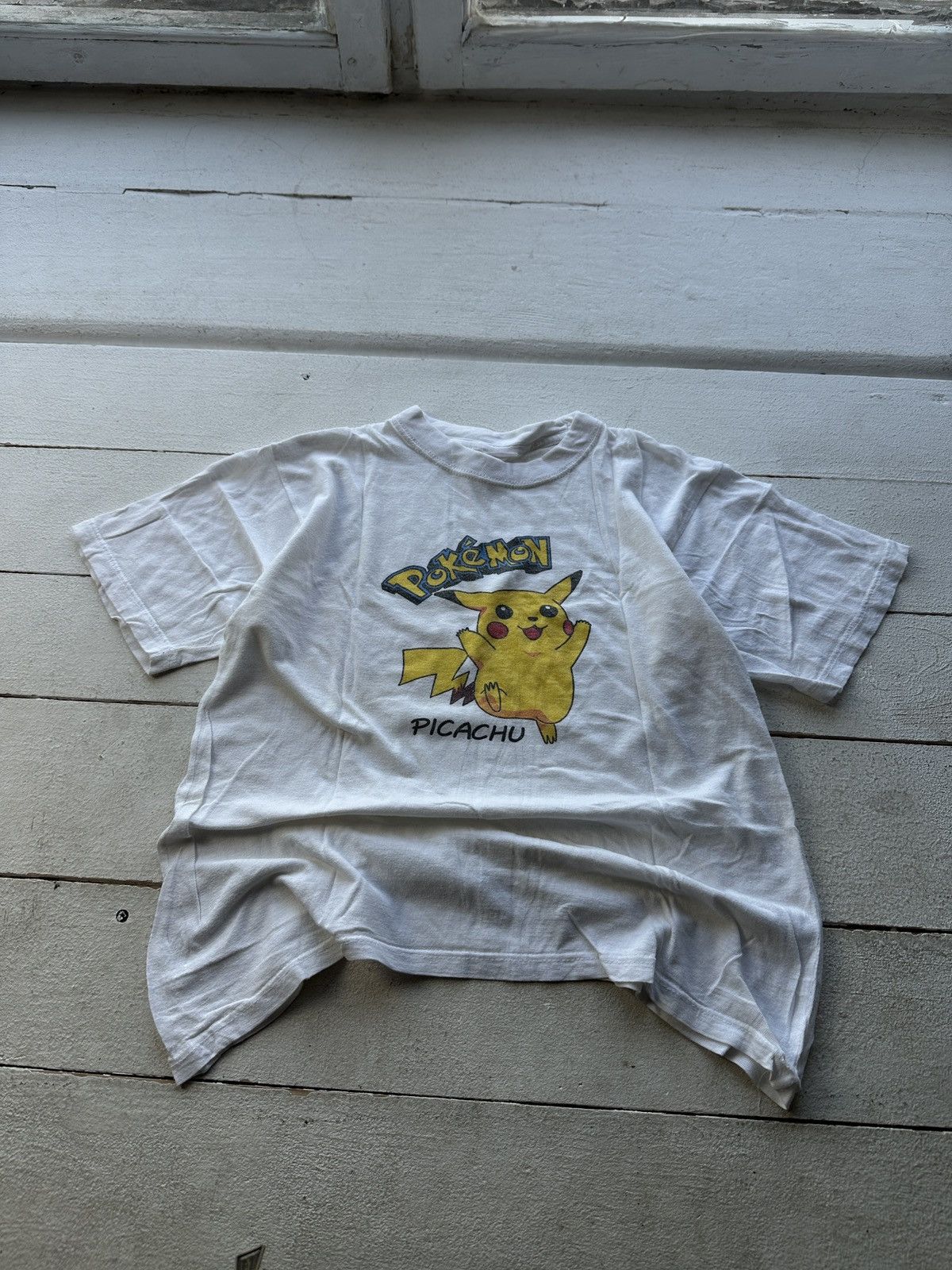 Other 🚨VNTG PIKACHY BIG LOGO WOMEN WHITE TEE BIG LOGO Size M / US 6-8 / IT 42-44 - 1 Thumbnail