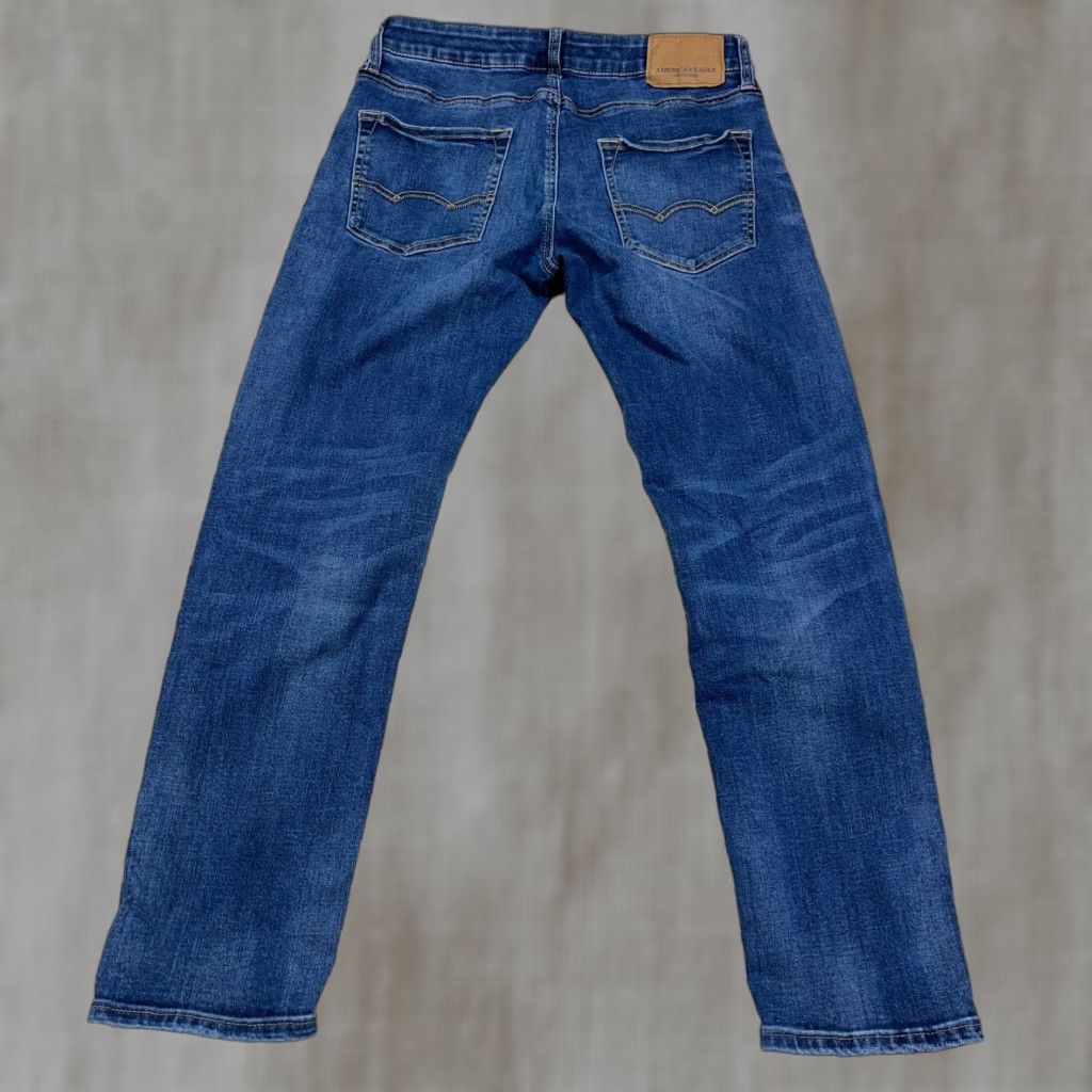 American Eagle Outfitters American Eagle Outfitters Jeans Men 30x30 Slim Fit Straight Leg Dark Wash Flex Whiskered B9 Size US 30 / EU 46 - 1 Thumbnail